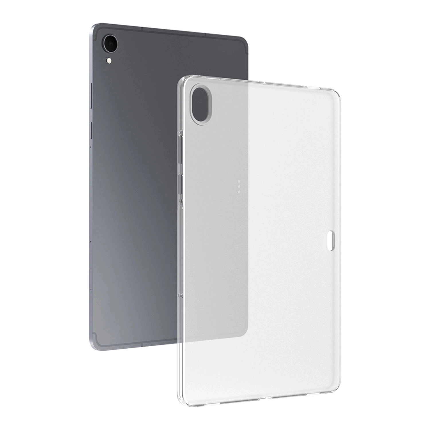 Forzacase Samsung Galaxy Tab S10 FE+ Plus X620 ile uyumlu Silikon Kılıf Buzlu Şeffaf - FC013