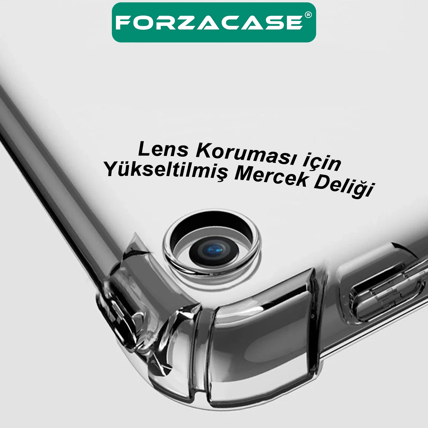 Forzacase Samsung Galaxy Tab S10 FE 10.9 inç X520 ile uyumlu Anti Shock Silikon Kılıf Şeffaf - FC014