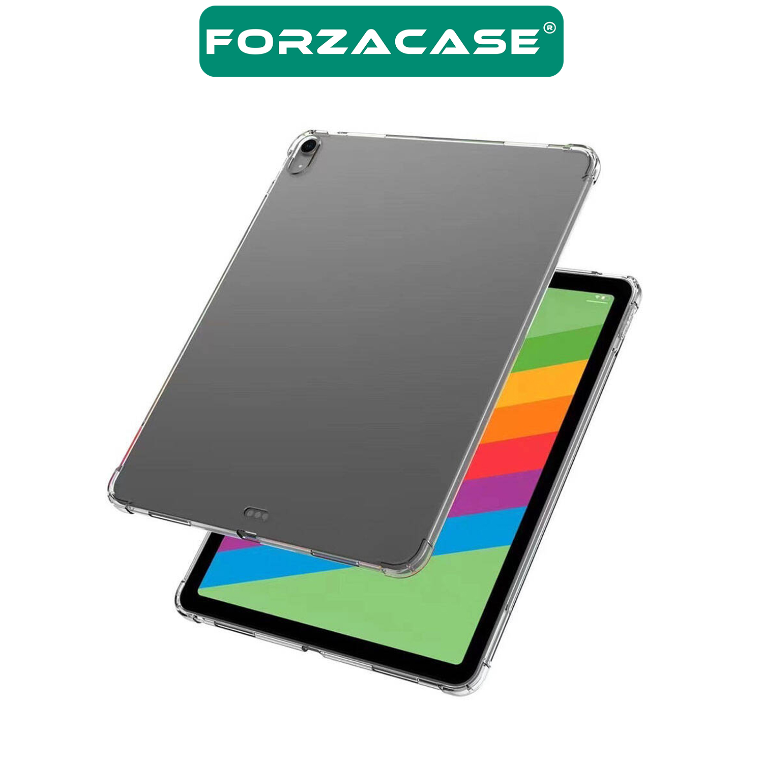 Forzacase Apple iPad Air 2024 13 inch ile uyumlu Anti Shock Silikon Kılıf Şeffaf - FC014