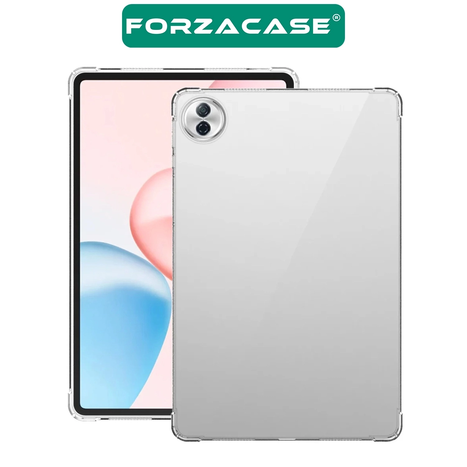Forzacase Honor Pad 20 / 20 Pro 12.1 inch ile uyumlu Anti Shock Silikon Kılıf Şeffaf - FC014