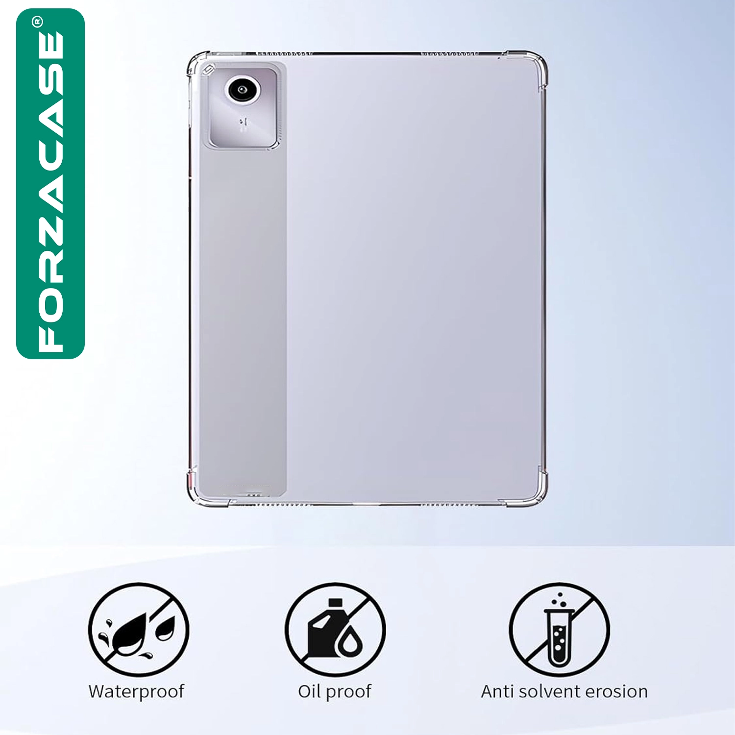 Forzacase Lenovo Tab M11 11 inch ile uyumlu Anti Shock Silikon Kılıf Şeffaf - FC014