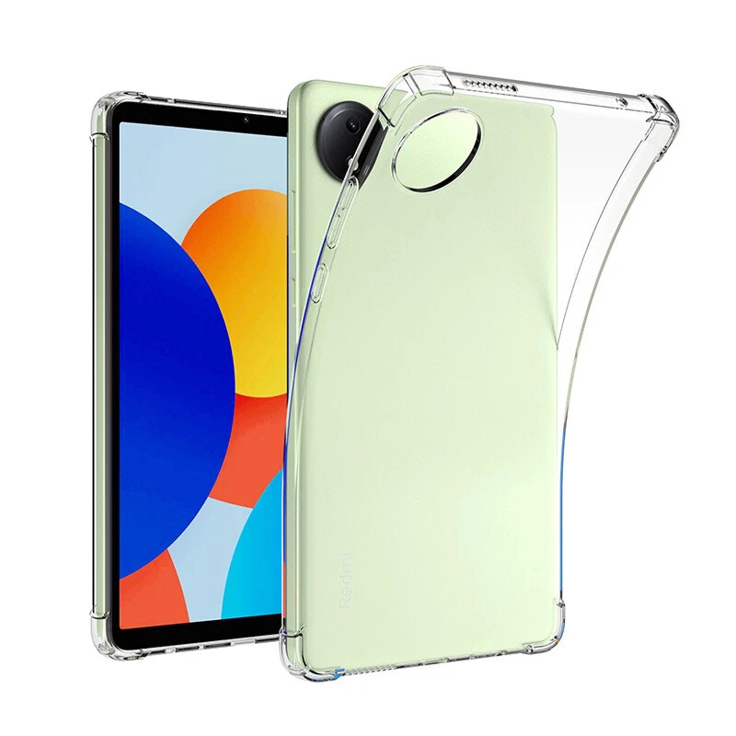 Forzacase Xiaomi Redmi Pad SE 8.7 inch ile uyumlu Anti Shock Silikon Kılıf Şeffaf - FC014