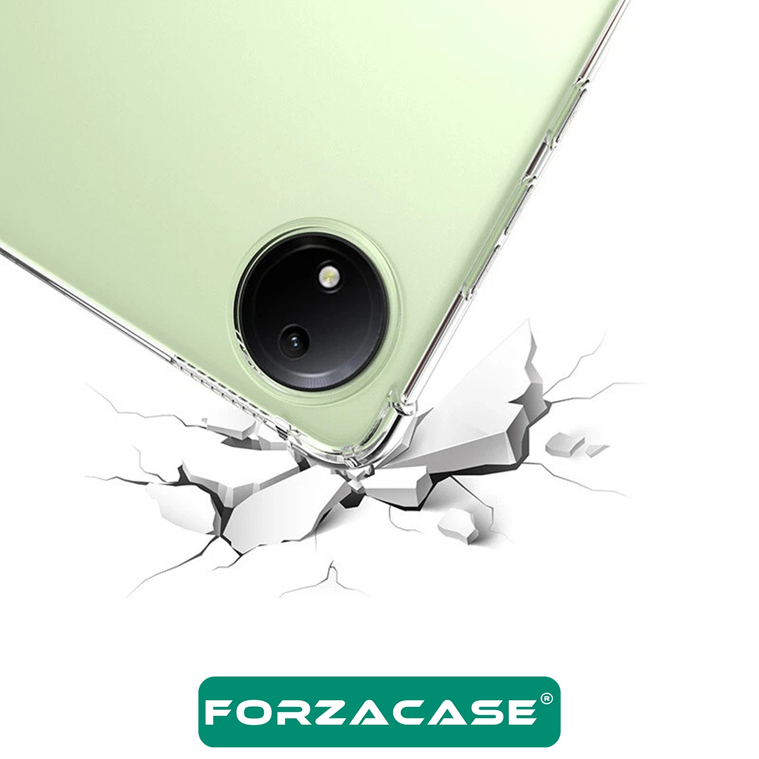 Forzacase Xiaomi Redmi Pad SE 8.7 inch ile uyumlu Anti Shock Silikon Kılıf Şeffaf - FC014