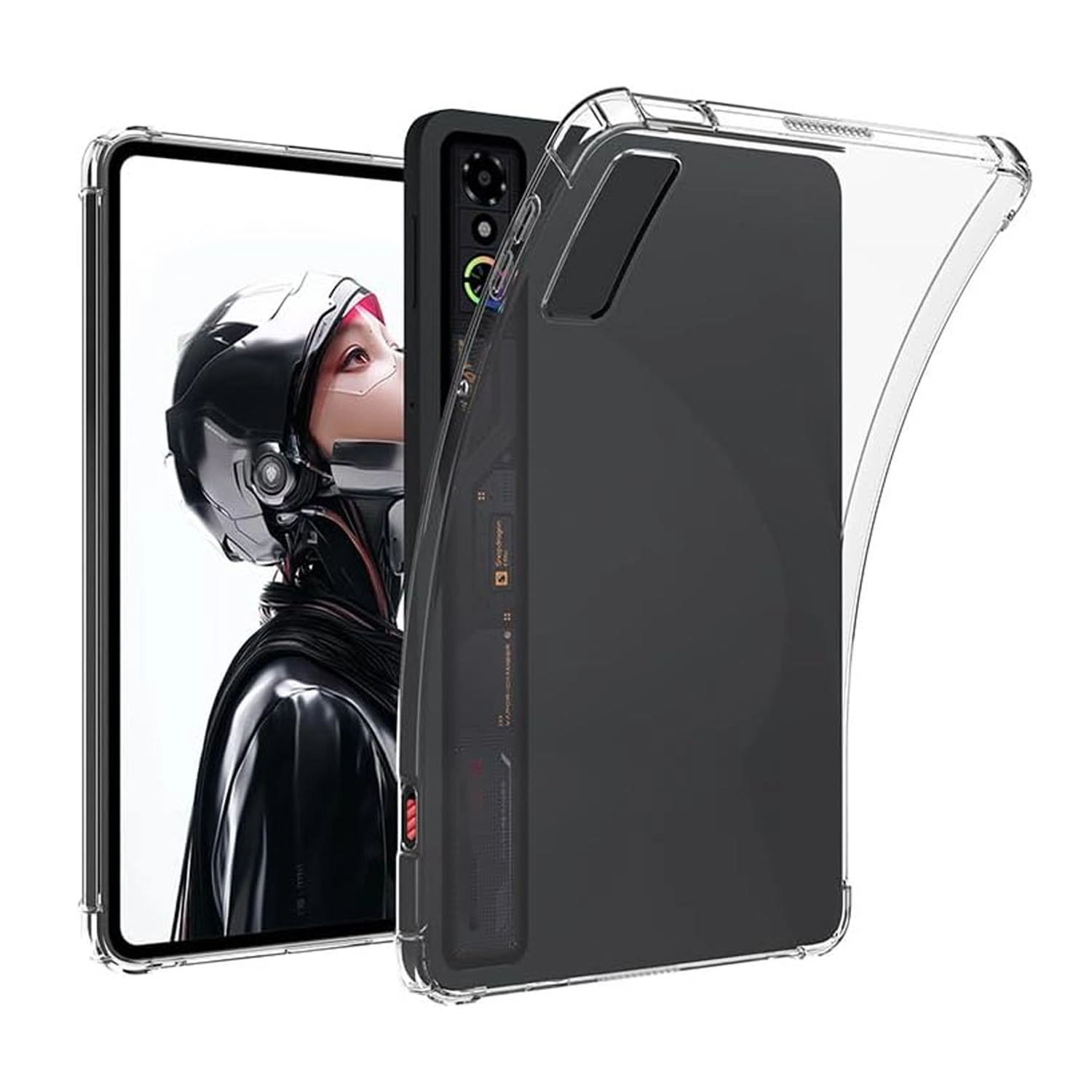 Forzacase ZTE Nubia Redmagic Astra 9.06 inch ile uyumlu Anti Shock Silikon Kılıf Şeffaf - FC014