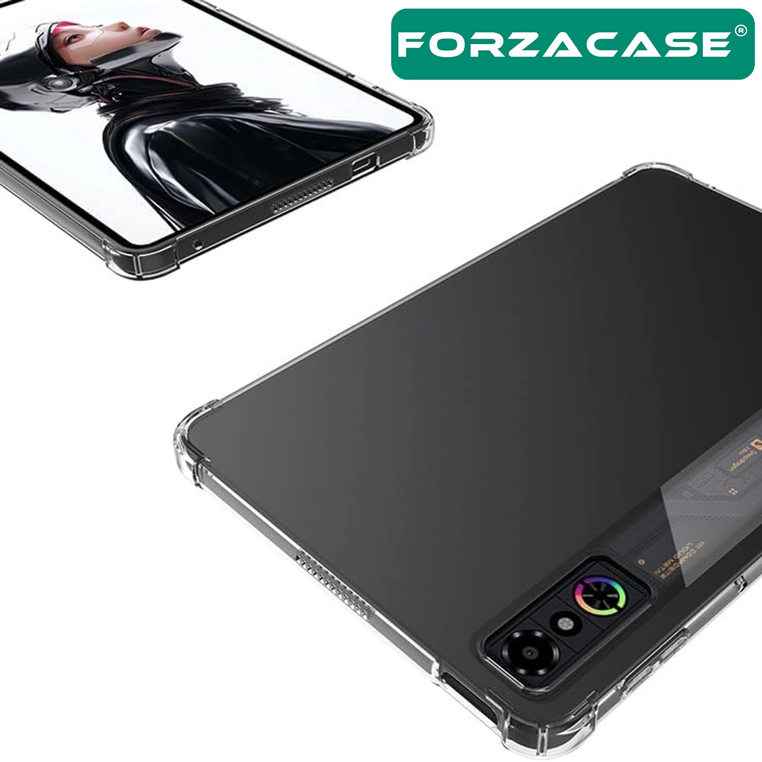Forzacase ZTE Nubia Redmagic Astra 9.06 inch ile uyumlu Anti Shock Silikon Kılıf Şeffaf - FC014