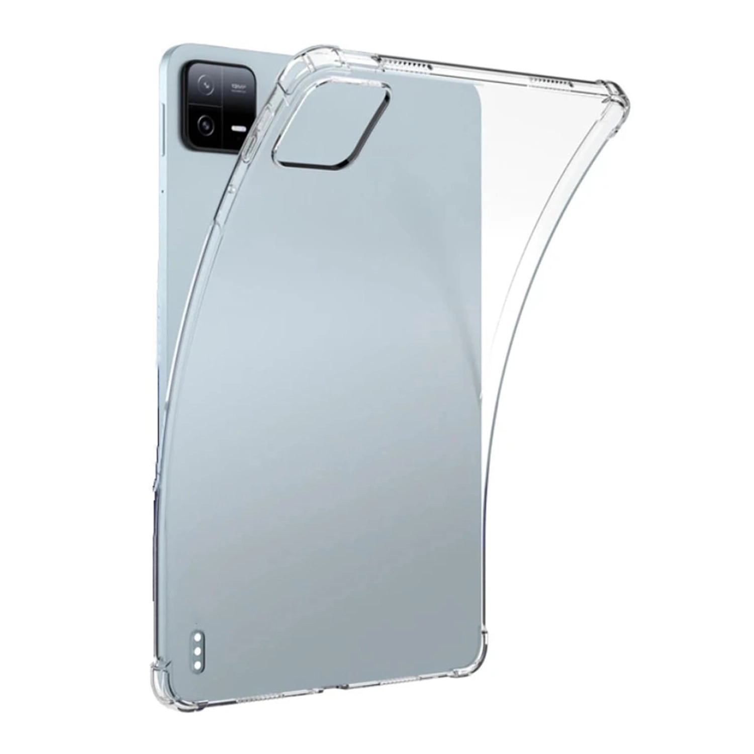 Forzacase Xiaomi Pad 6 11 inch ile uyumlu Anti Shock Silikon Kılıf Şeffaf - FC014