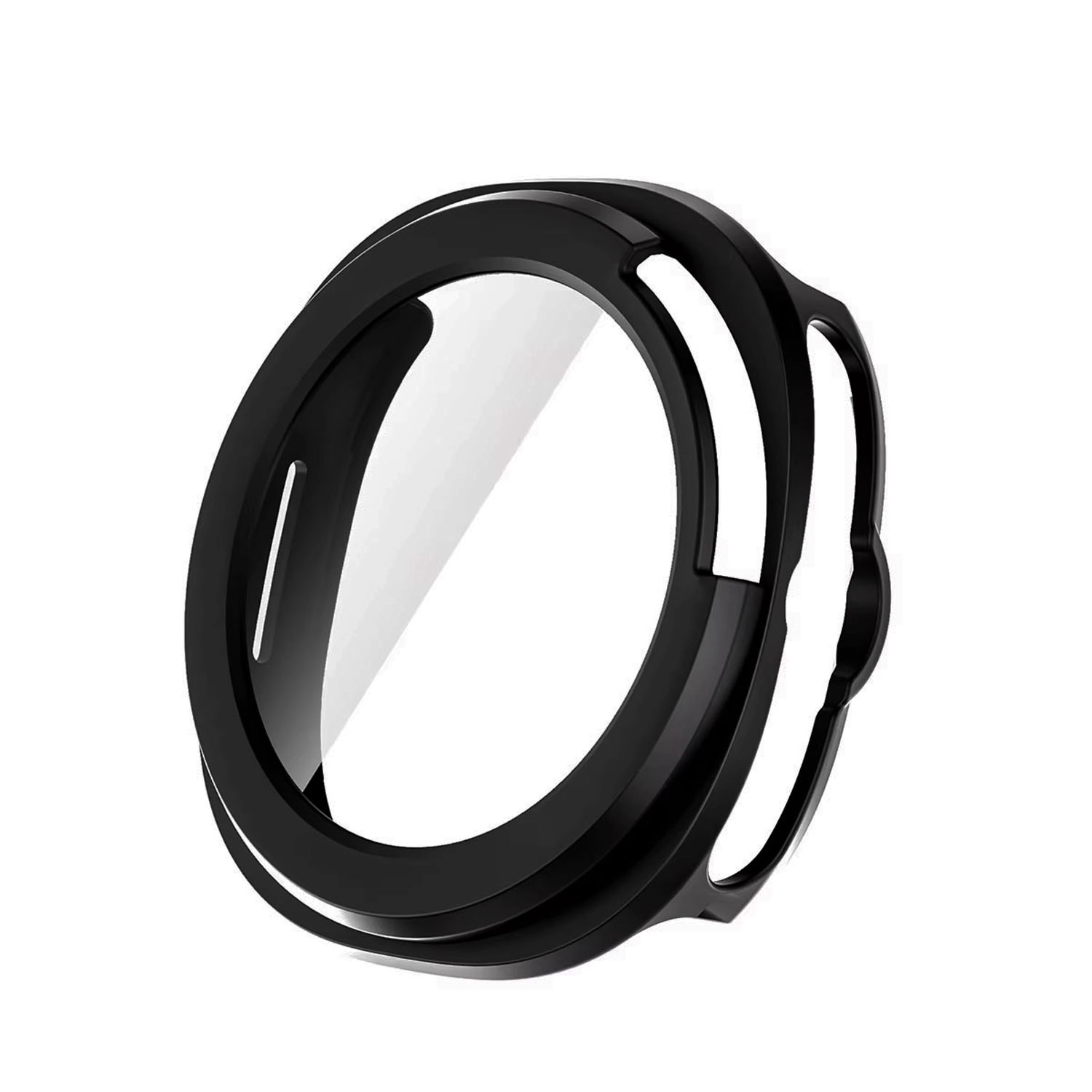 Forzacase Samsung Galaxy Watch 8 Classic 46mm için Ekran Korumalı Sert Rubber Kılıf FC015