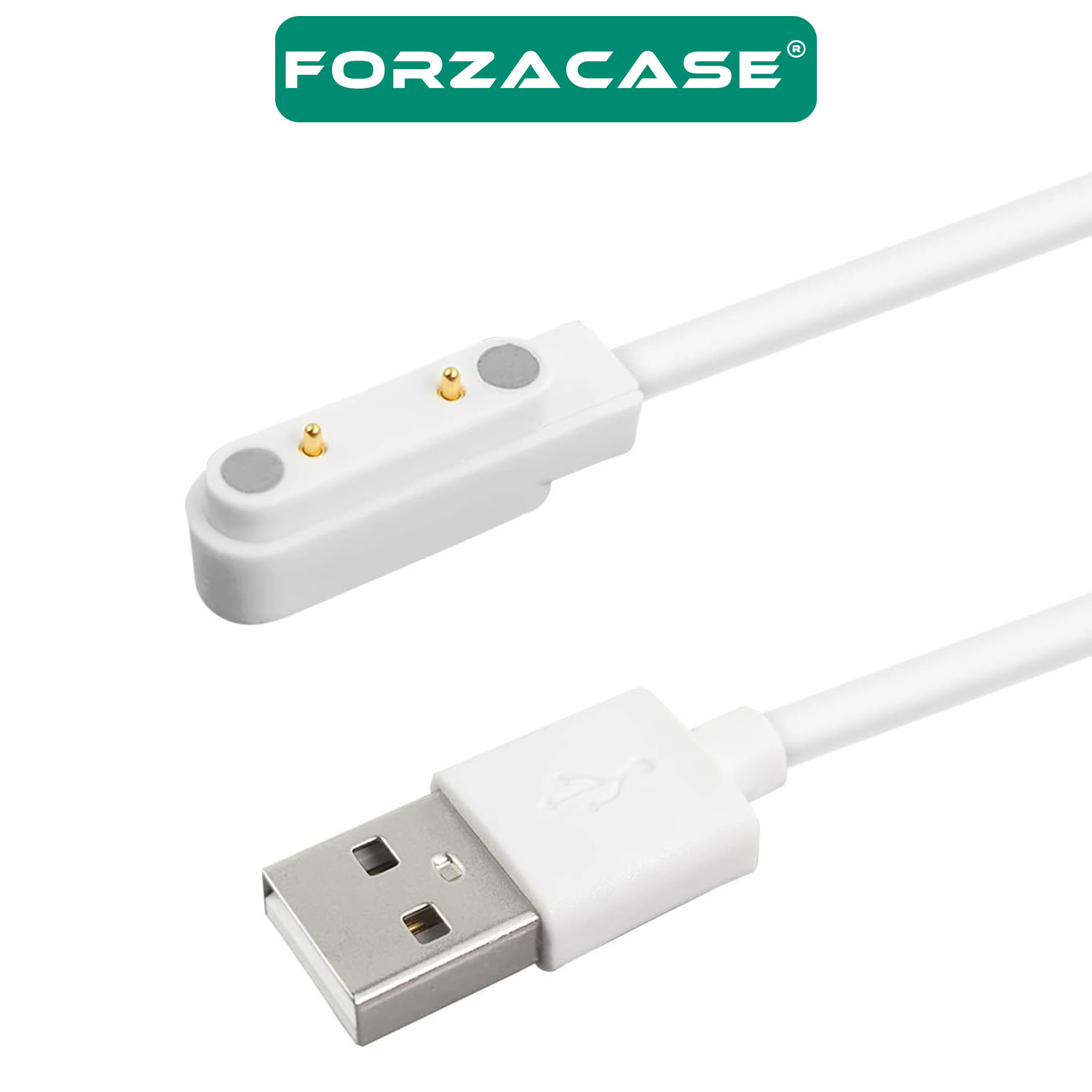 Forzacase 2 Pin 7.62 mm Konnektör Akıllı Saatler için Manyetik Şarj Kablosu - FC017