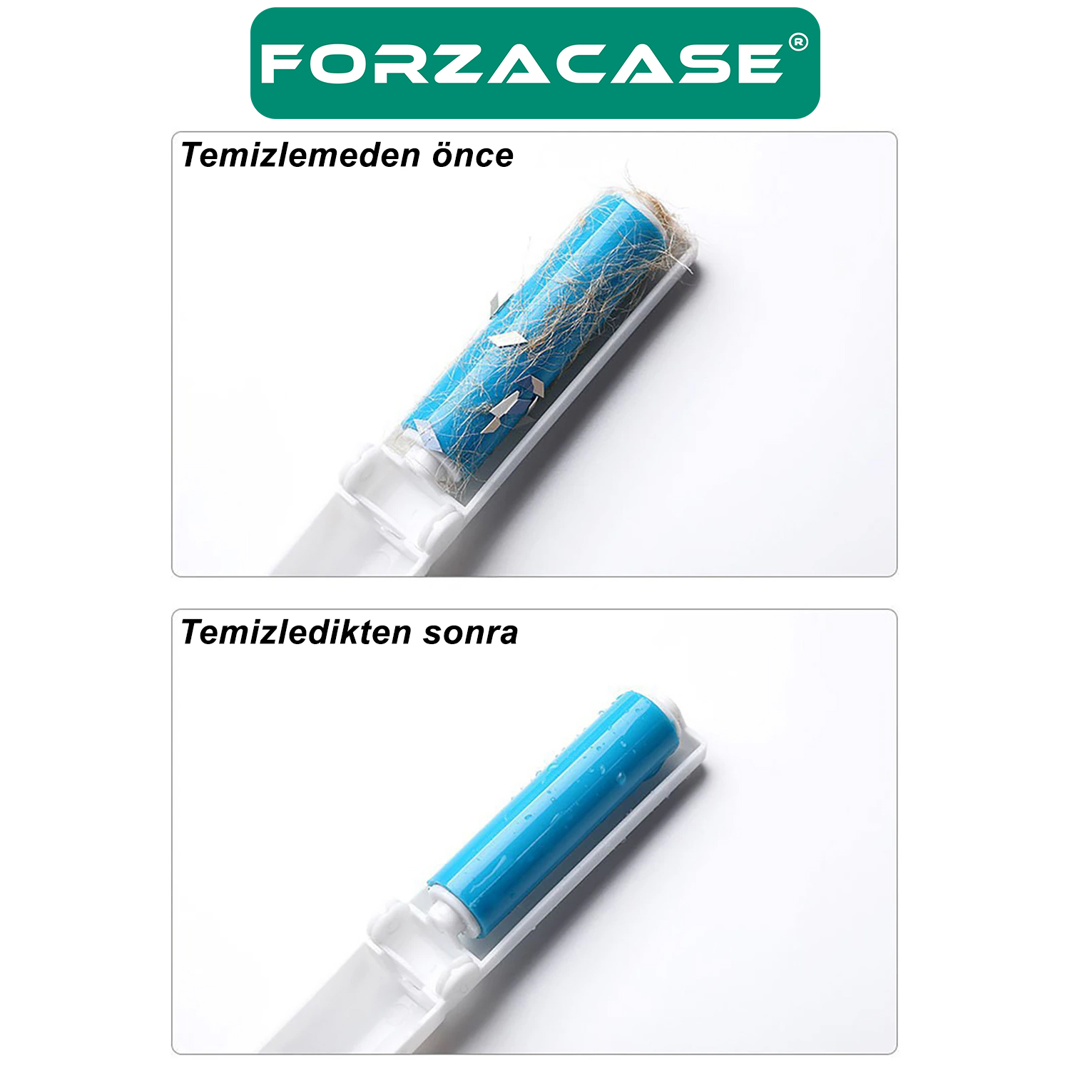 Forzacase Yıkanabilir Elbise Deri ve Kumaşlar için Tüy Ve Toz Toplama Rulosu - FC027