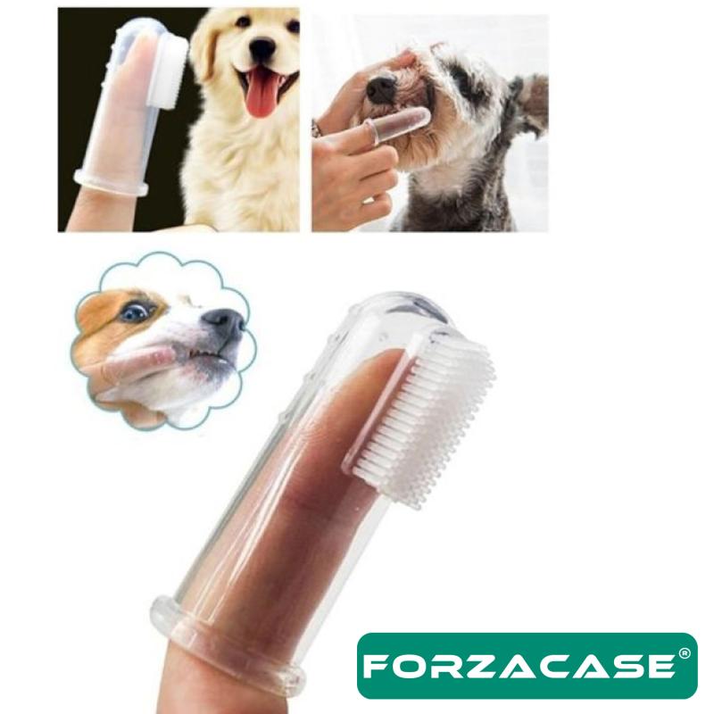 Forzacase Kedi ve Köpekler için Silikon Parmak Diş Temizleme Fırçası - FC034