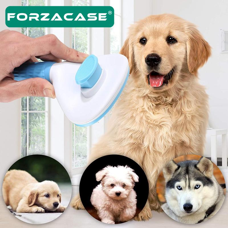 Forzacase Kedi ve Köpekler için Kolay Temizlenir Basmalı Lüks Tüy Toplama Tarağı - FC041