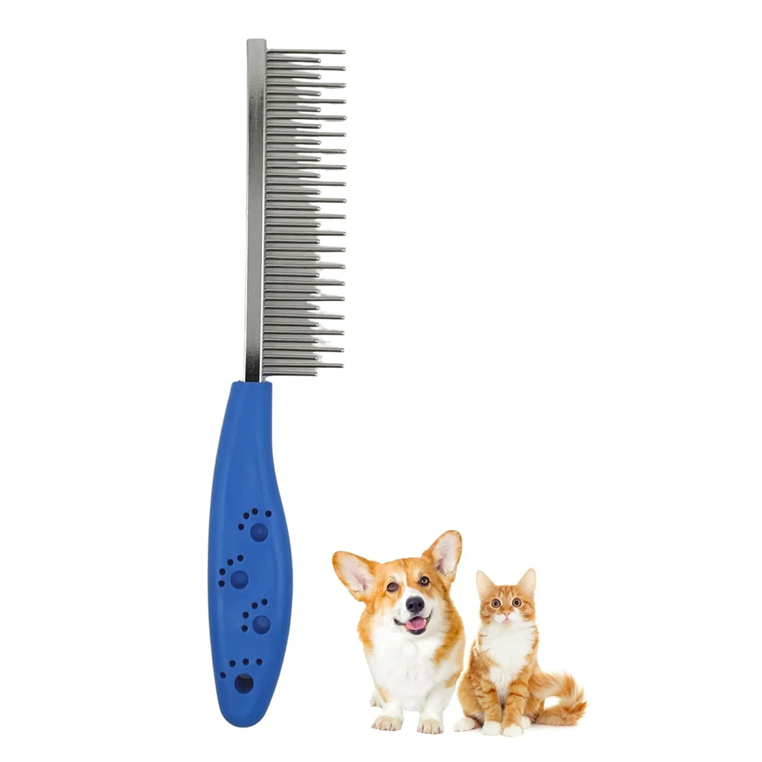 Forzacase Kedi ve Köpekler için Kıtık Açıcı Metal Tüy Toplama Tarağı - FC042