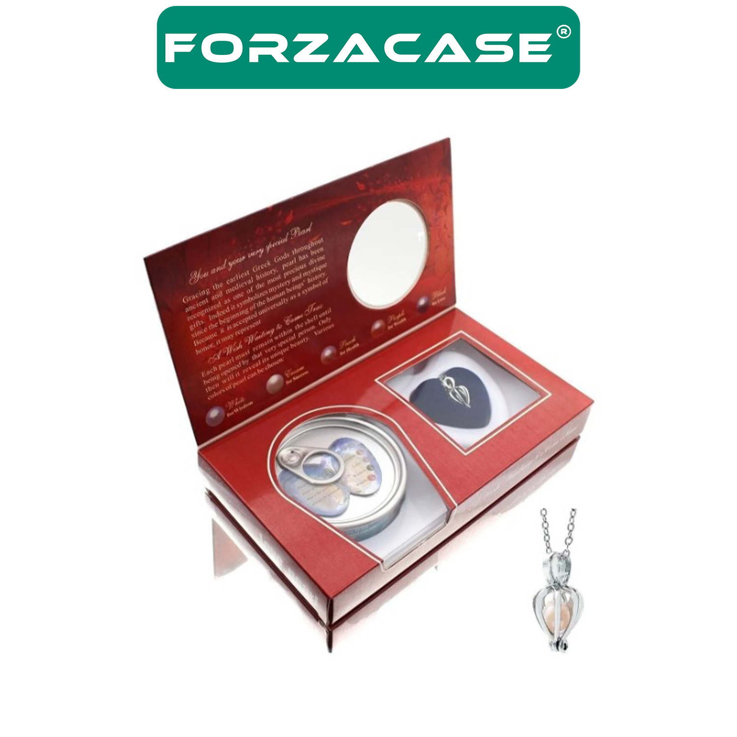 Forzacase İstiridye İçinde Gerçek İnci Kolye - FC050