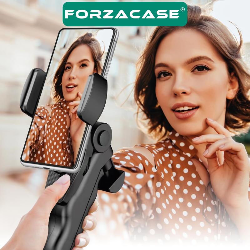 Forzacase 3 Ayak Mini Kamera Tripodu + Döner Başlık Telefon Tutucu - FC056