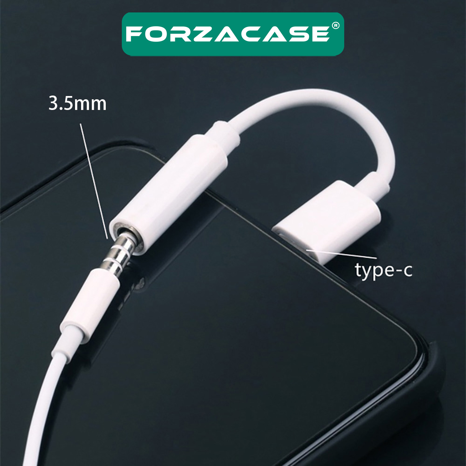 Forzacase Type-C to 3.5 mm Kulaklık Çevirici Jack Adaptör - FC060