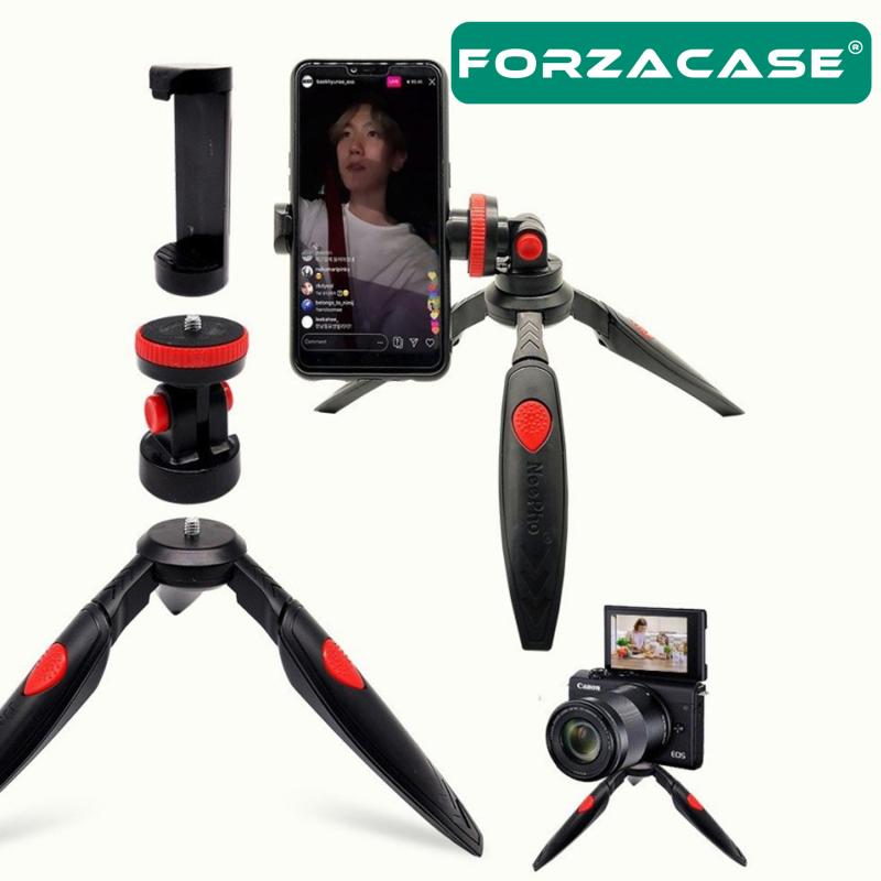 Forzacase Cep Telefonu Ve Kamera için Çok Fonksiyonlu 3 Ayak Tripod + Telefon Tutucu - FC064