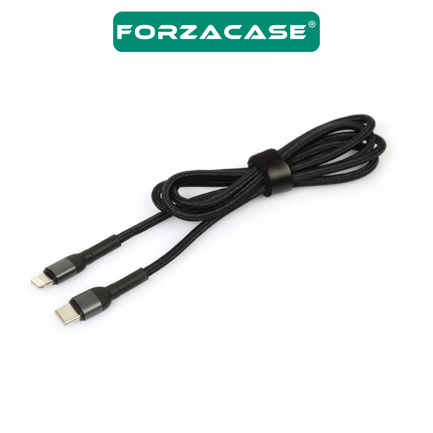 Forzacase Type-C to Lightning Örgülü 20W PD Hızlı Şarj Kablosu 1m- FC065