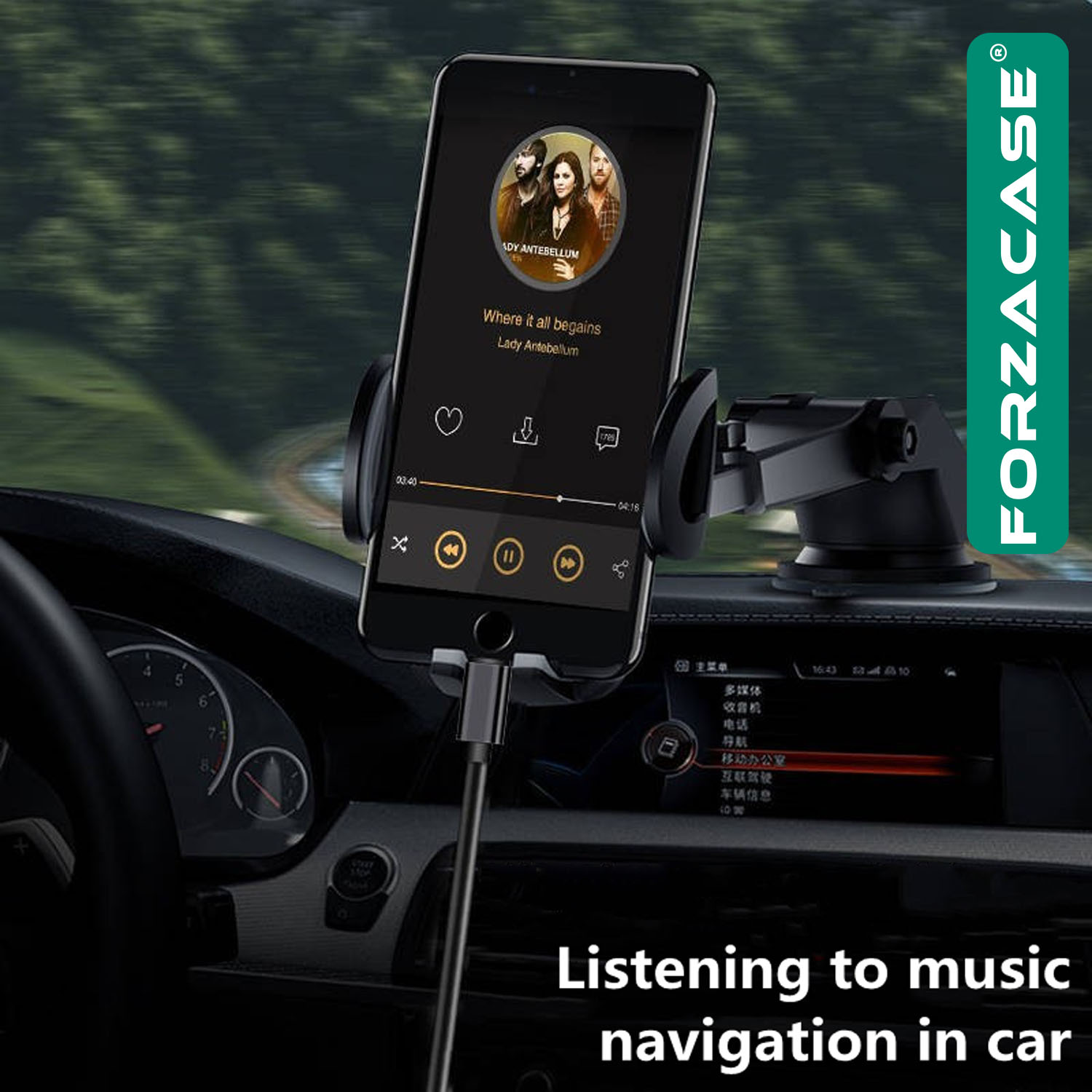 Forzacase iPhone iPad Lightning to 3.5 mm Aux Çevirici Ses Aktarım Kablosu 1m - FC070