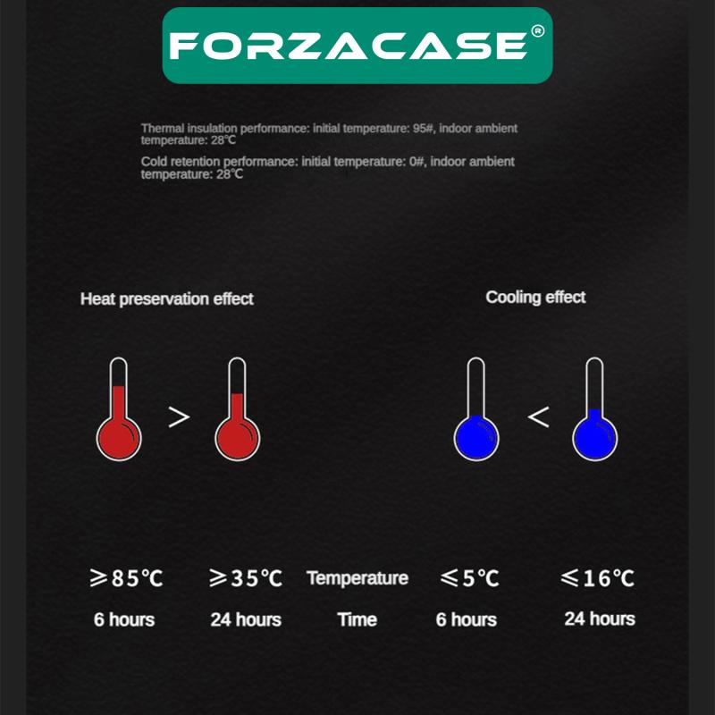 Forzacase Paslanmaz Çelik 800 ml 12 Saat Sıcak Soğuk Tutan Çay Kahve Su Termosu - FC099