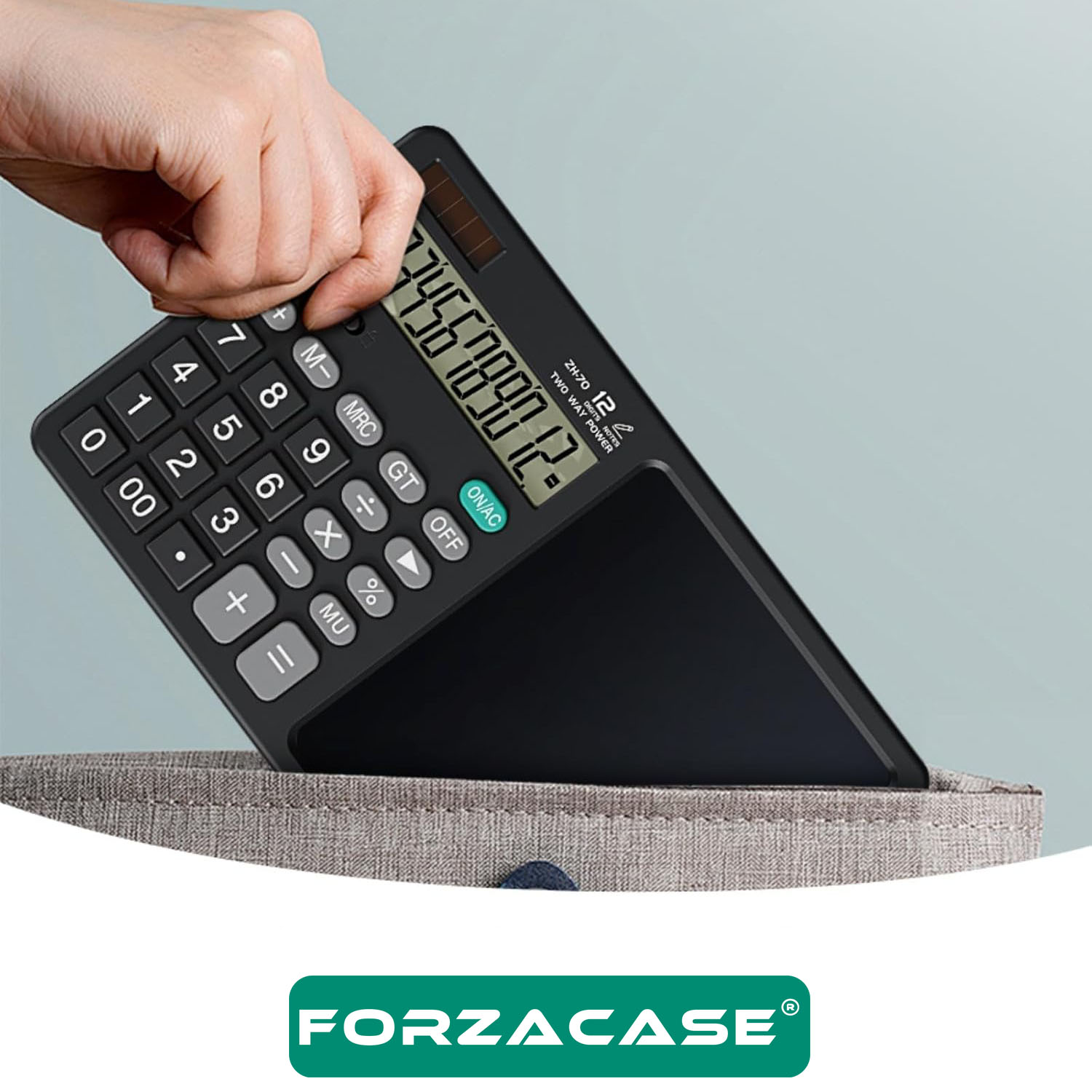 Forzacase Çift Fonksiyonlu Akıllı Hesap Makinesi ve LCD Yazma Tableti Not Alma Özellikli  - FC1001