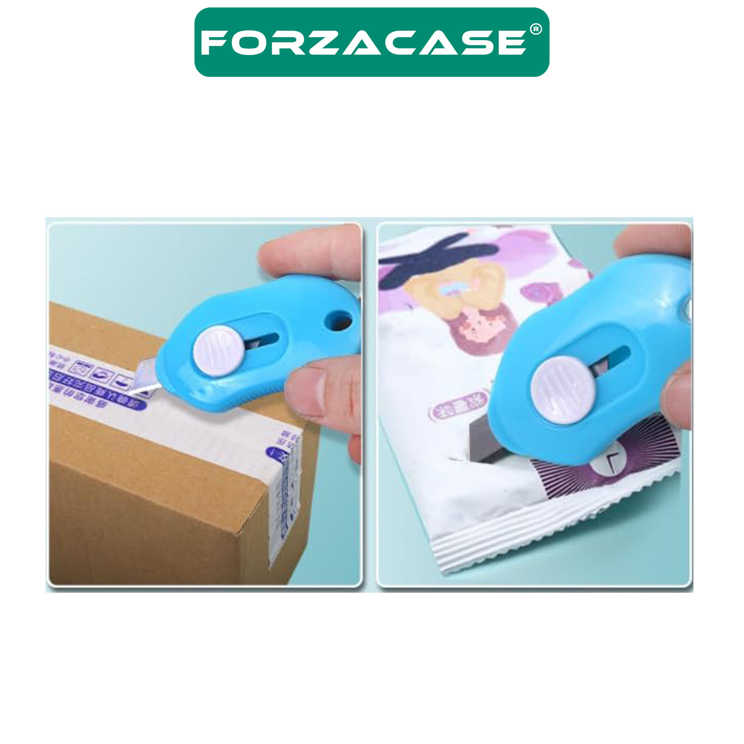 Forzacase 2 Adet Mini Maket Bıçağı Karışık Sevimli Tasarımlar Ofis Okul Gereçleri - FC1018