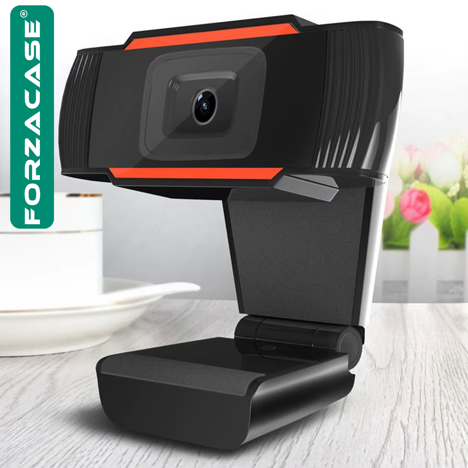 Forzacase 720P Ayarlanabilir Tak ve Çalıştır Mikrofonlu Görüntülü Web Kamerası Webcam - FC1019
