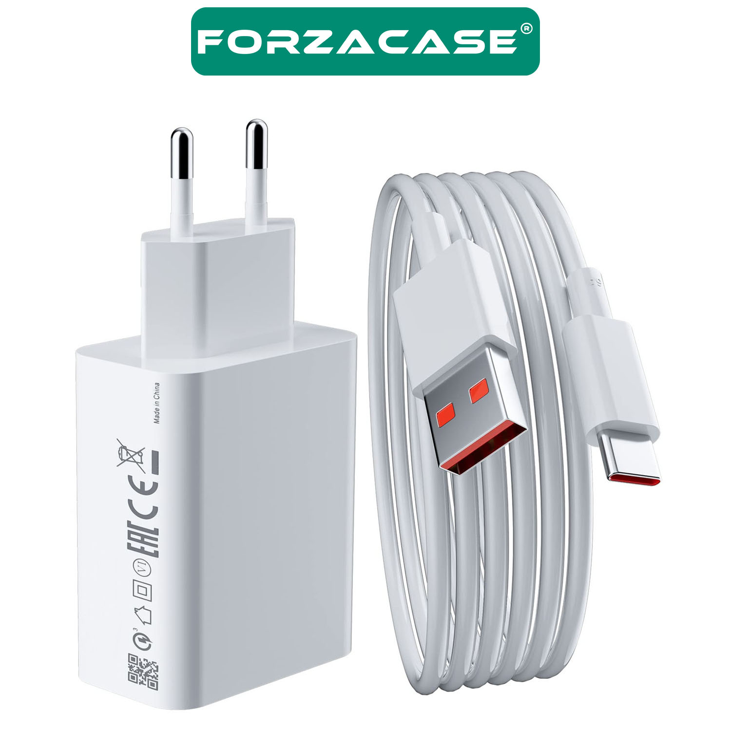Forzacase iPad 2022 2024 2025 ile uyumlu Hızlı Şarj Destekli 120W Type-C USB Şarj Cihazı Seti FC1025
