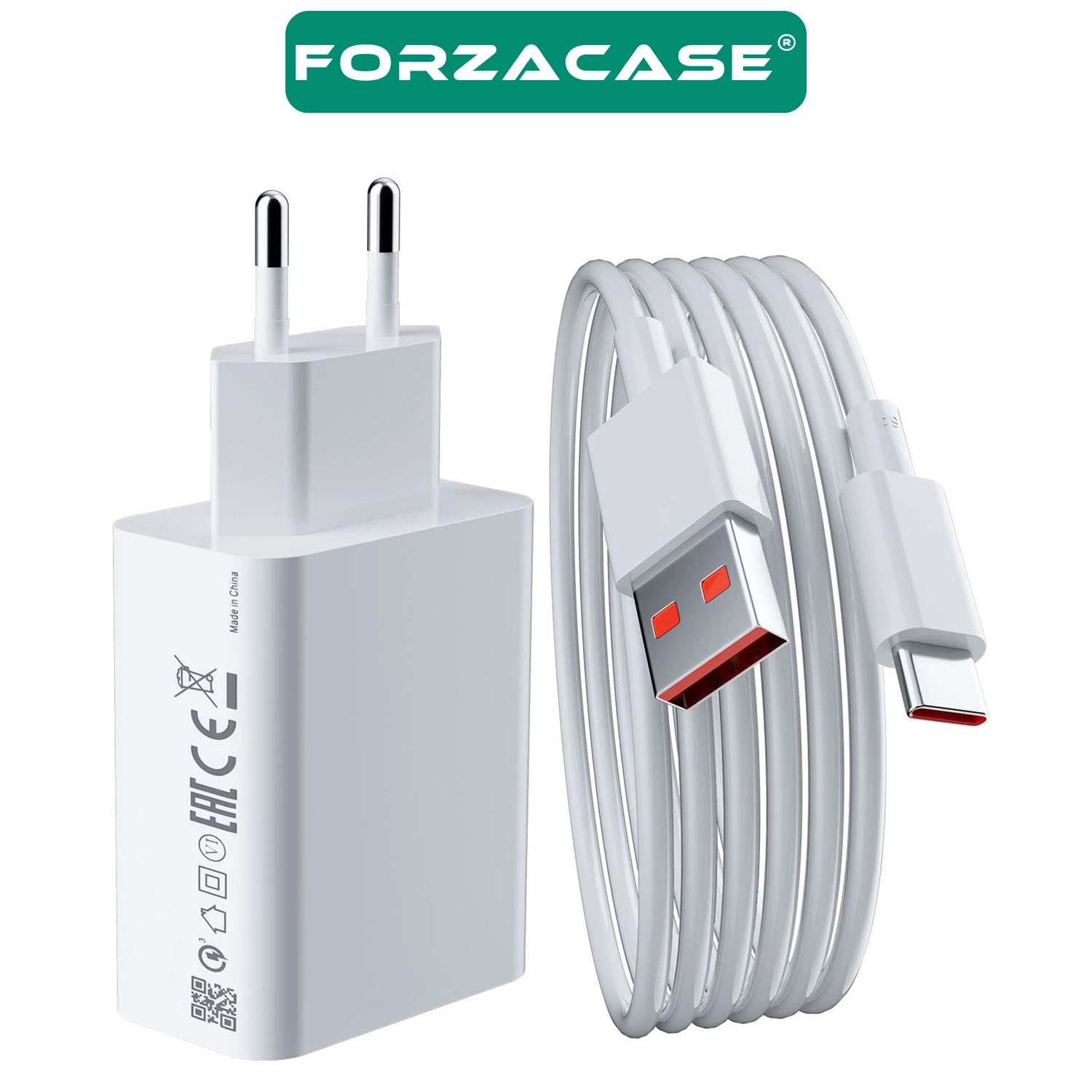 Forzacase Galaxy Tab S11 Serisi uyumlu Hızlı Şarj Destekli 120W Type-C USB Şarj Cihazı Seti - FC1025