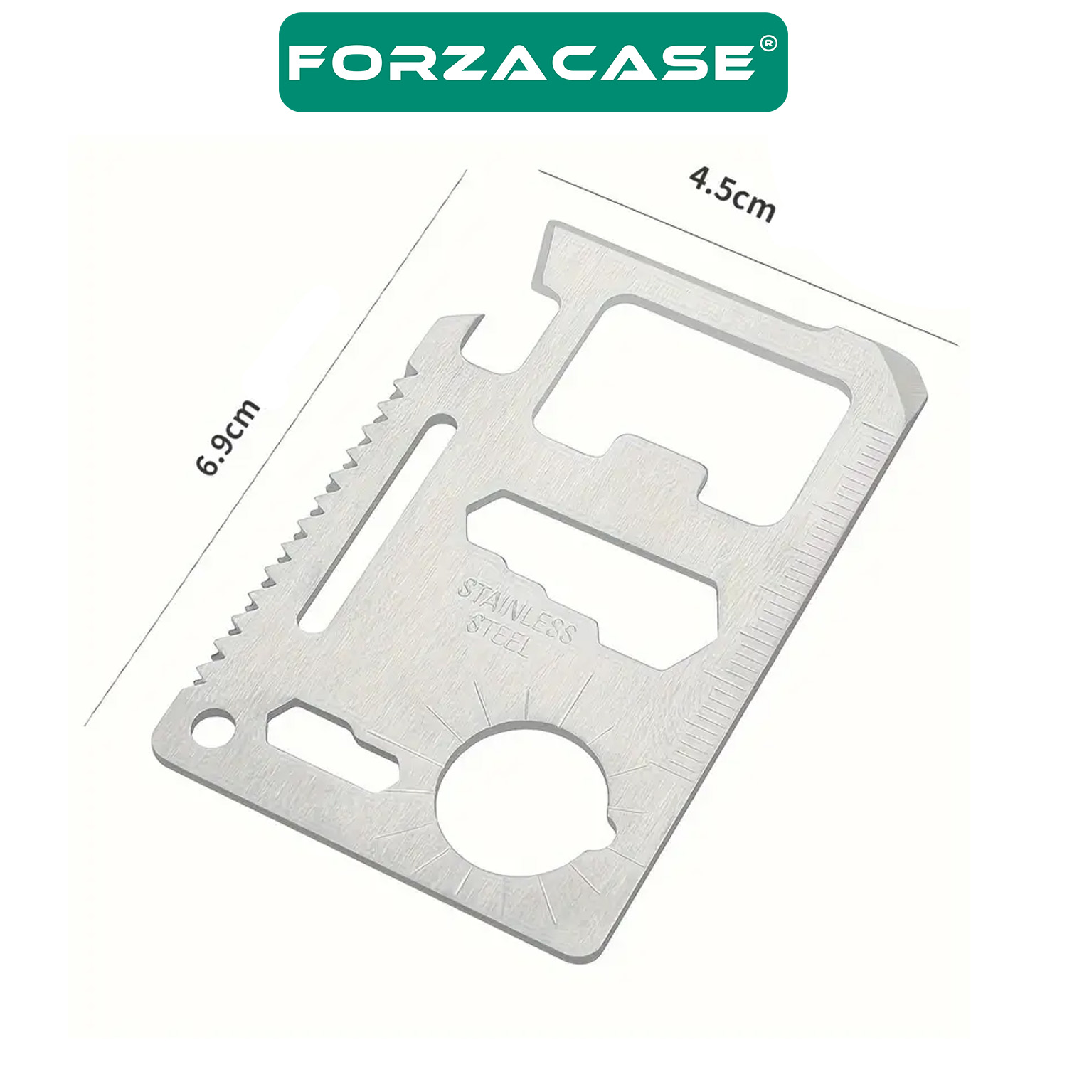 Forzacase 11 Fonksiyonlu Paslanmaz Çelik Acil Durum Survival Kiti 2 Adet - FC1043