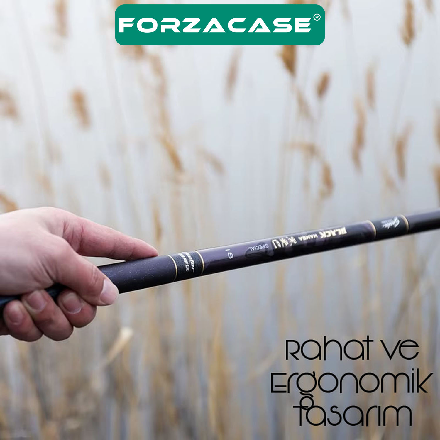 Forzacase Hafif Karbonfiber Teleskobik Olta Kamışı 5 Boğumlu 2.40 cm - FC1046