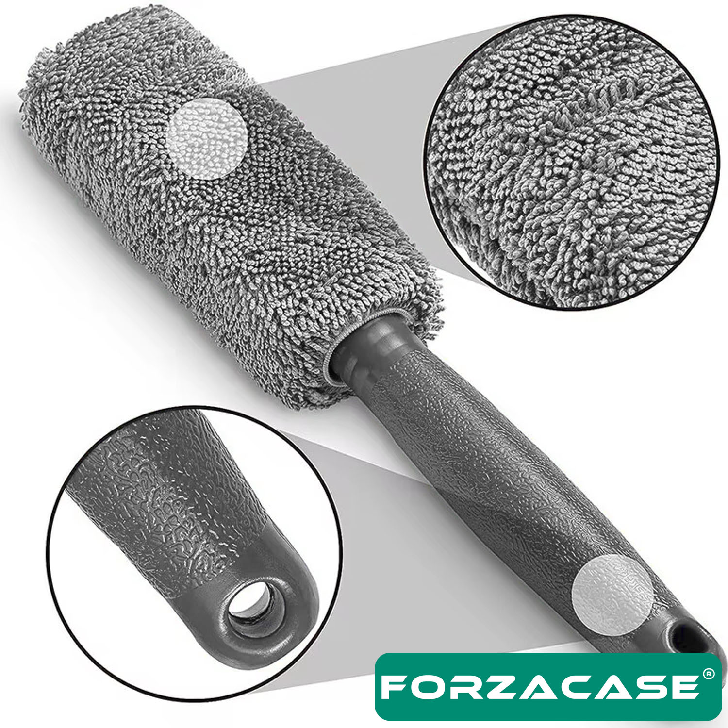 Forzacase Mikrofiber Jant Temizleme Fırçası Araç Araba Jant Fırçası Oto Bakım Ürünü - FC1047