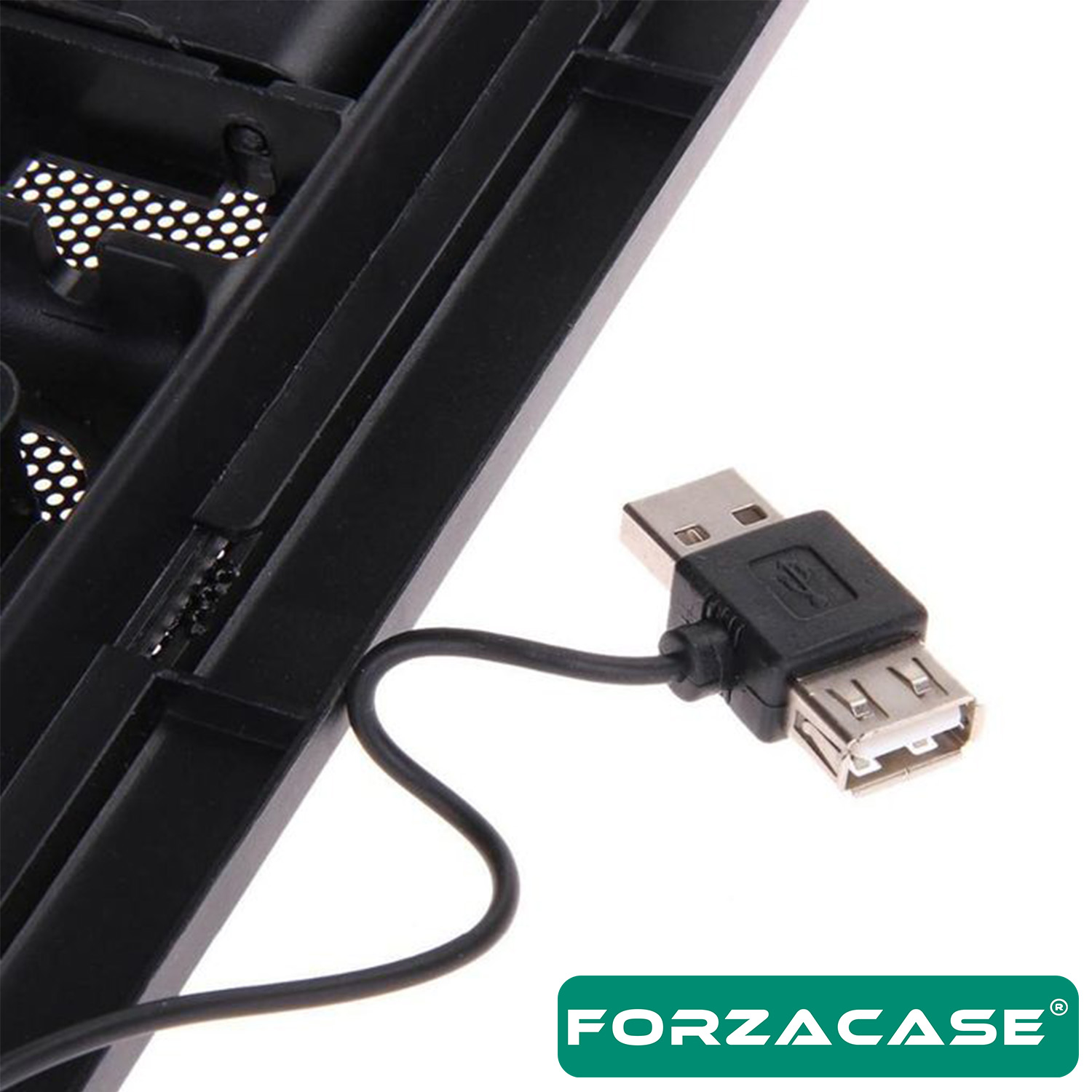 Forzacase LED Işıklı Tek Fanlı Yükseklikli Ayarlı Notebook Laptop Soğutucu Fan - FC1052