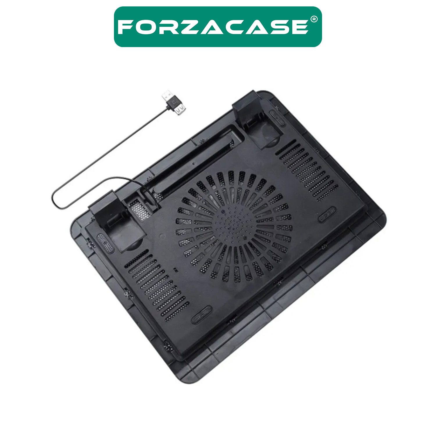 Forzacase LED Işıklı Tek Fanlı Yükseklikli Ayarlı Notebook Laptop Soğutucu Fan - FC1052