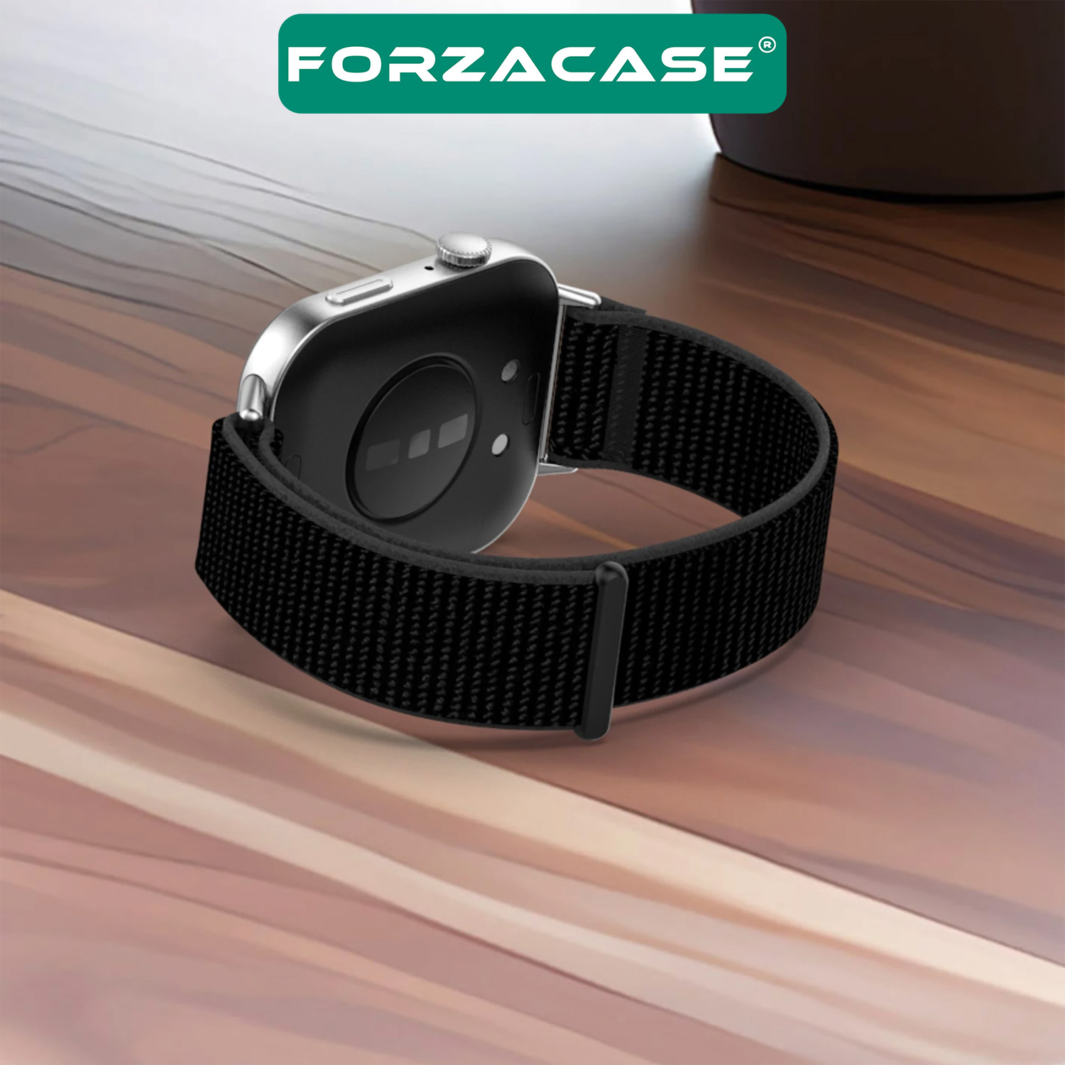 Forzacase Huawei Watch Fit 4 / Fit 4 Pro ile uyumlu Hasır Örgü Cırtlı Kordon Kayış - FC1056