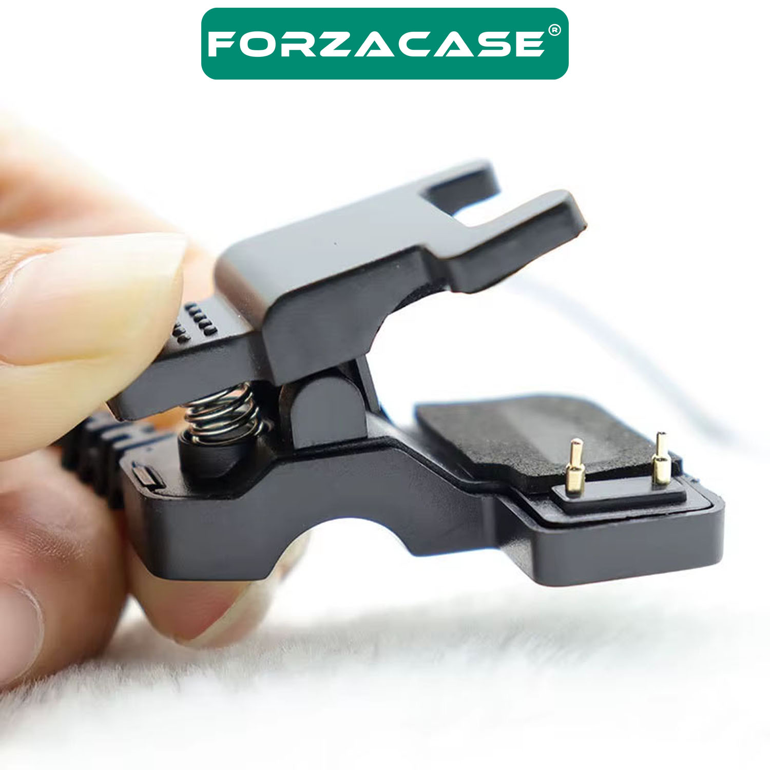 Forzacase 2 Pin 4.0 mm Konnektör Akıllı Saatler ile uyumlu Mandallı USB Şarj Kablosu - FC1058