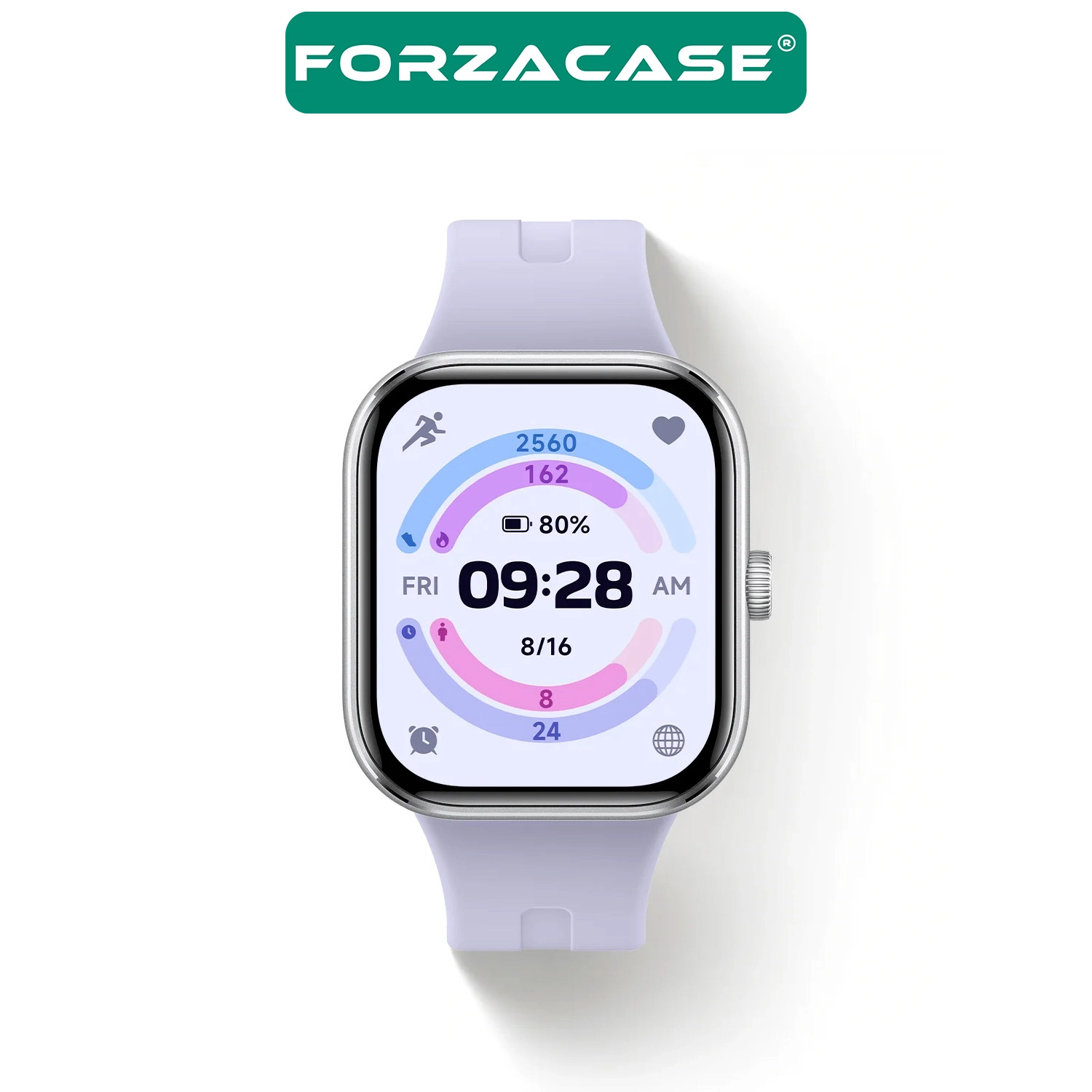 Forzacase Xiaomi Redmi Watch 6 ile uyumlu Tokalı Çizgi Desen Silikon Kordon Kayış - FC1062