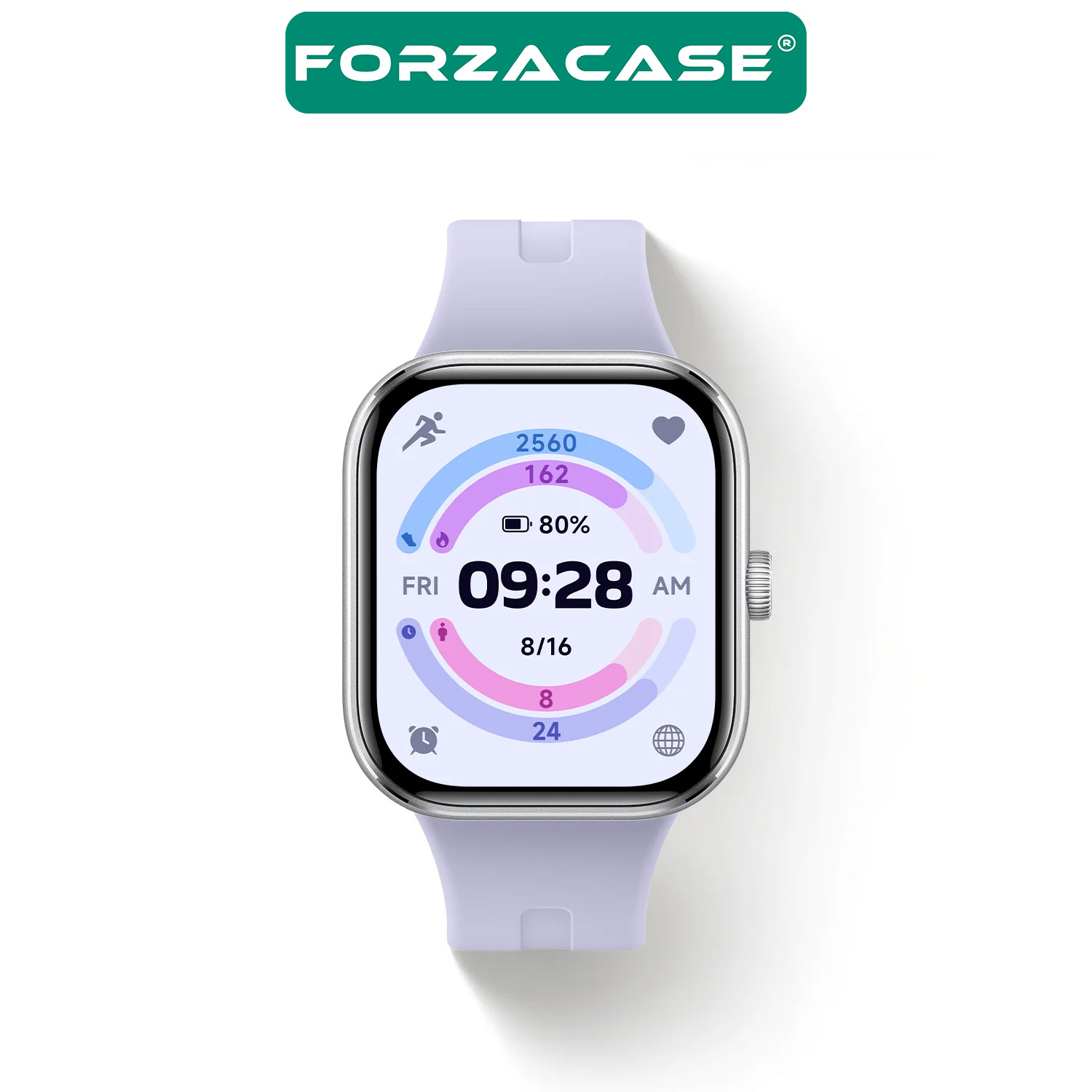 Forzacase Xiaomi Redmi Watch 5 ile uyumlu Tokalı Çizgi Desen Silikon Kordon Kayış - FC1062