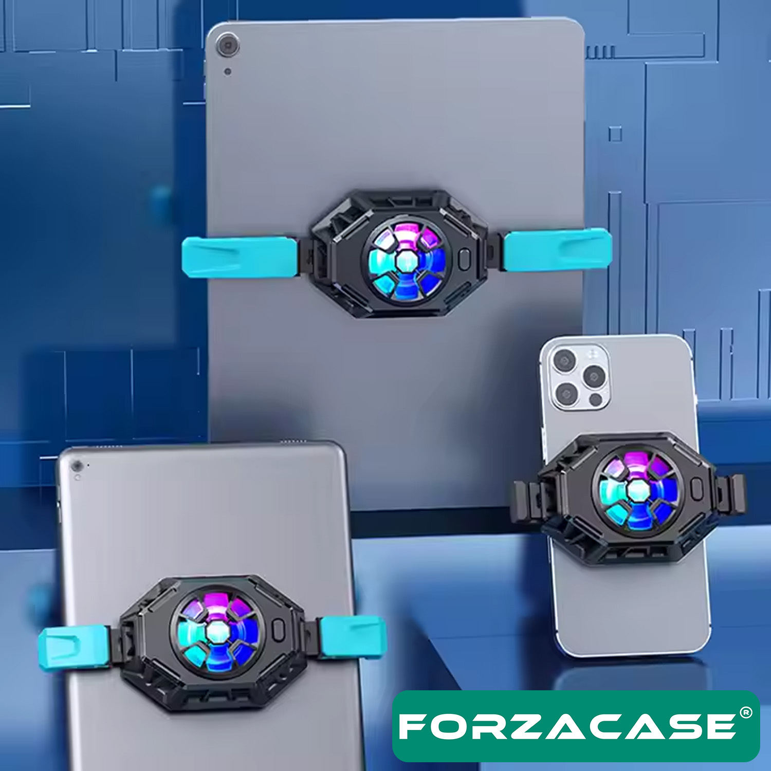 Forzacase 5000 RPM Kablosuz Şarjlı Tablet ve Cep Telefonu Isı Önleyici Soğutucu Fan - FC1064