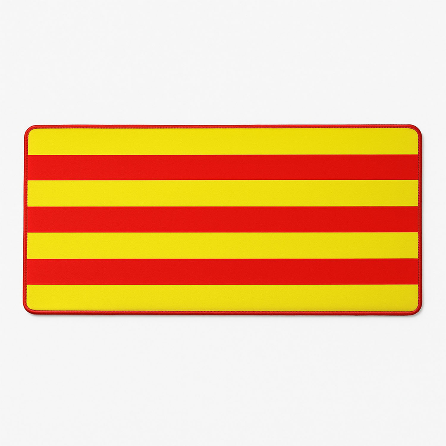 Forzacase Sarı-Kırmızı Kaymaz Tabanlı Mouse Pad Büyük Boy Gaming Oyuncu uyumlu XL 70 x 30 cm - FC1067