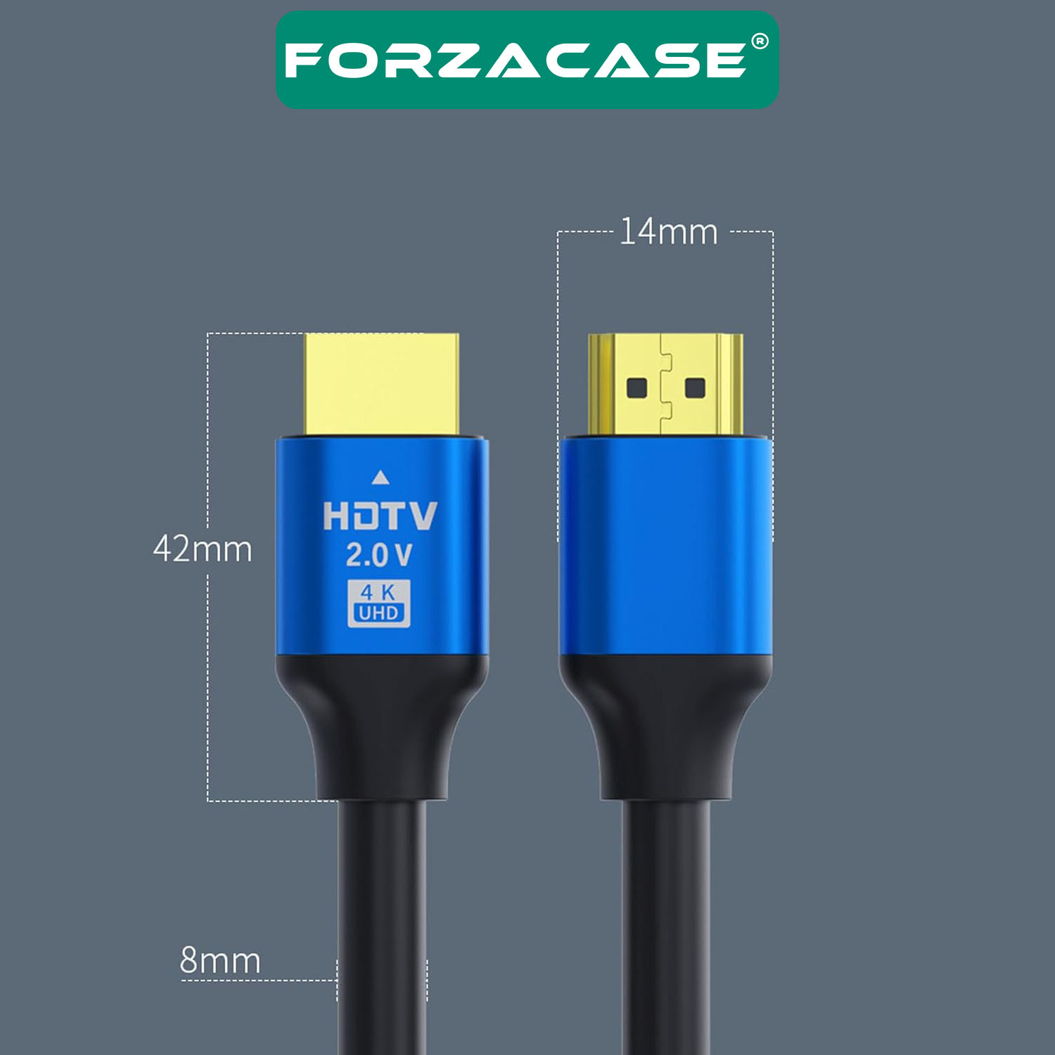 Forzacase Ultra HD 4K Yüksek Hızlı HDMI Kablosu - 1.5 Metre | TV PS5 4K 60Hz - FC1080