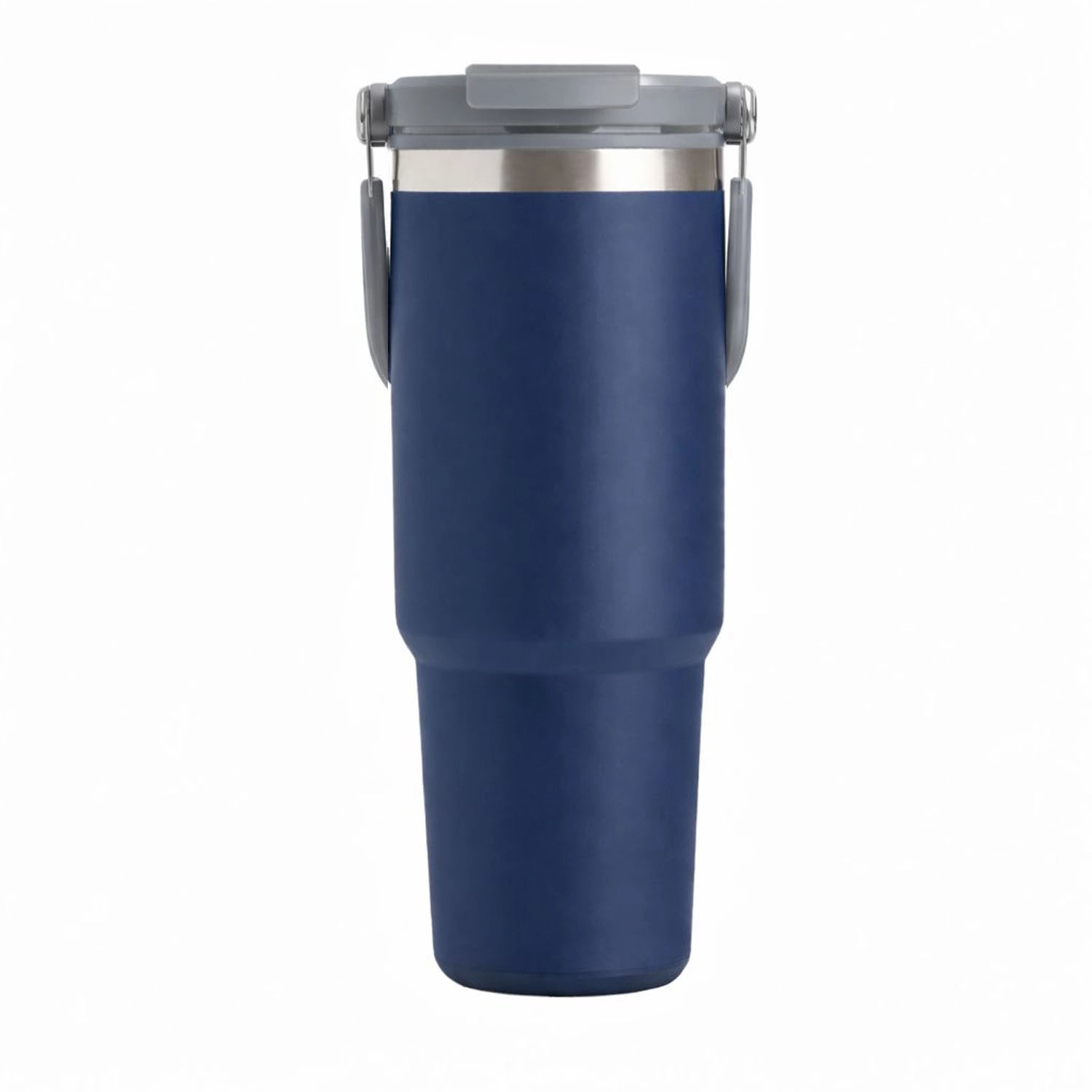 Forzacase 900 ml Paslanmaz Çelik Pipetli ve Kilit Kapaklı Kulplu Termos 6 Saat Sıcak/Soğuk - FC1180