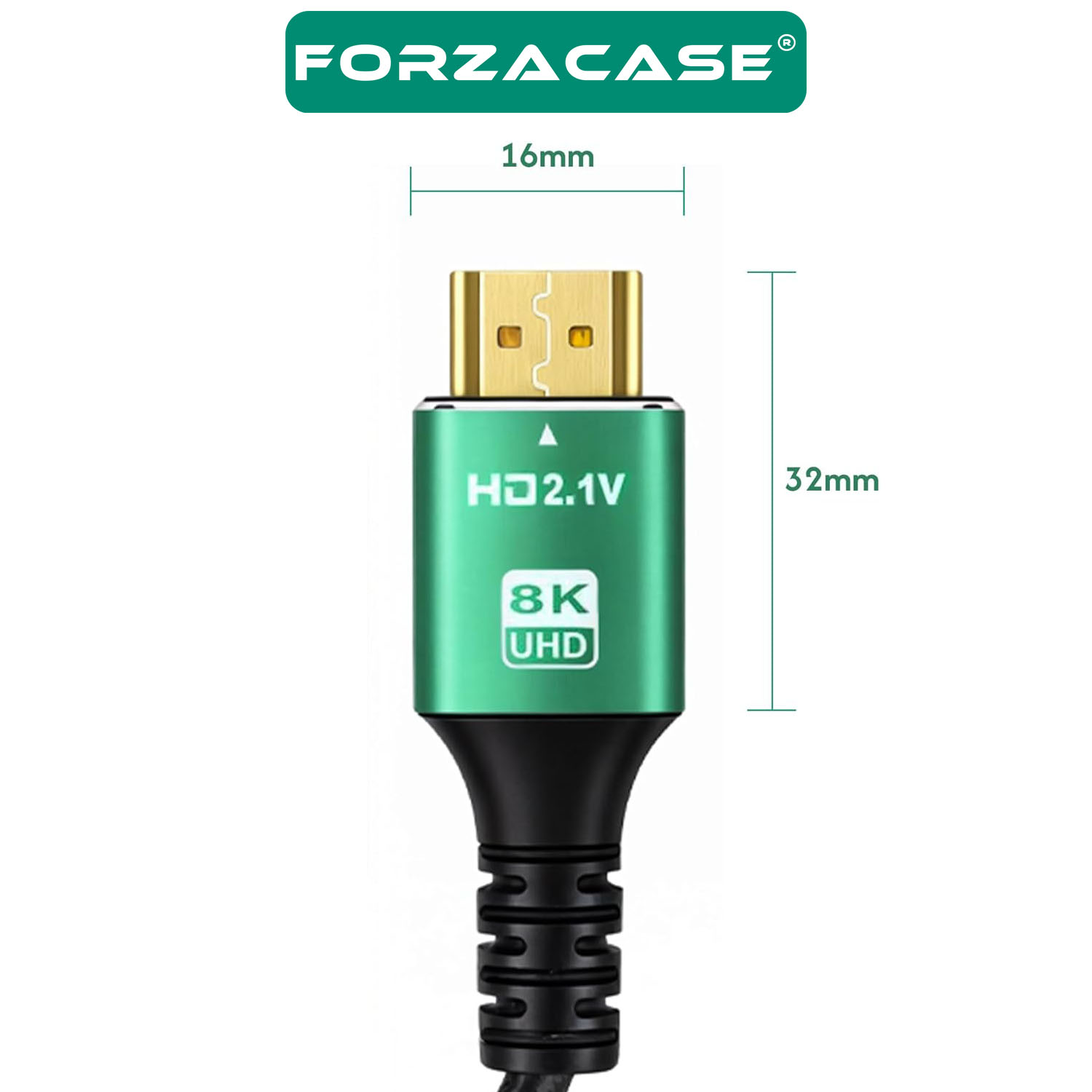Forzacase Ultra HDTV 8K Yüksek Hızlı HDMI Kablosu - 1.5 Metre | TV PS5 8K 60Hz, 4K 120Hz - FC1085