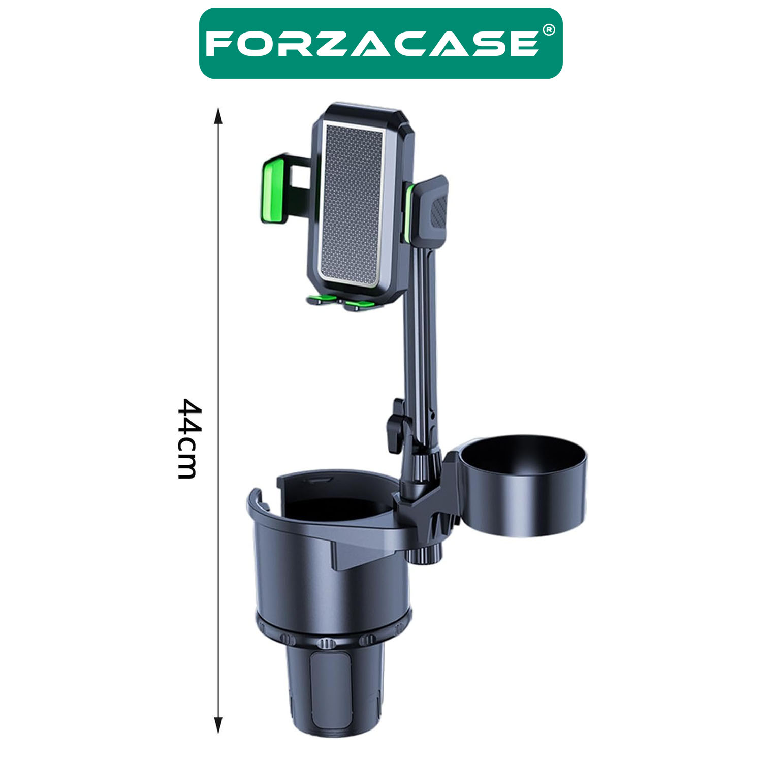 Forzacase 3in1 Araç içi Bardaklıktan Telefon ve Bardak Tutucu 2 Bardak 1 Telefon Tutucu - FC1087