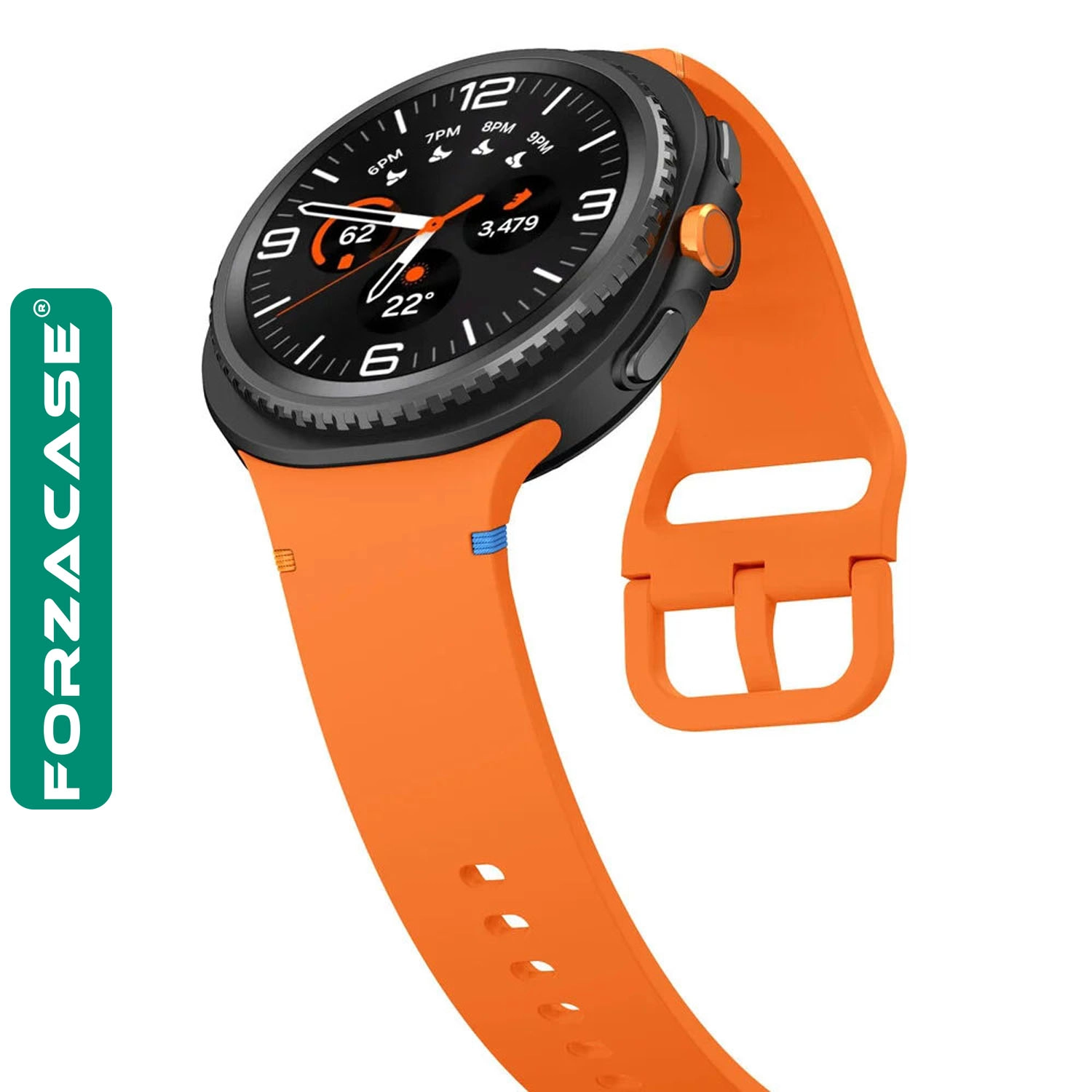 Forzacase Samsung Galaxy Watch 8 Classic ile uyumlu Tokalı Silikon Kordon Kayış - FC1092