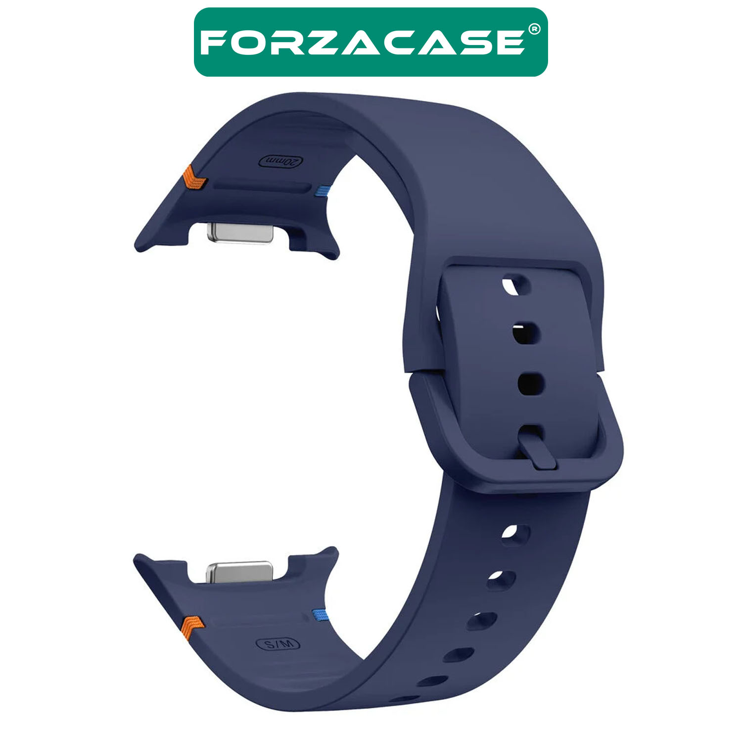 Forzacase Samsung Galaxy Watch 8 Ultra ile uyumlu Tokalı Silikon Kordon Kayış - FC1092