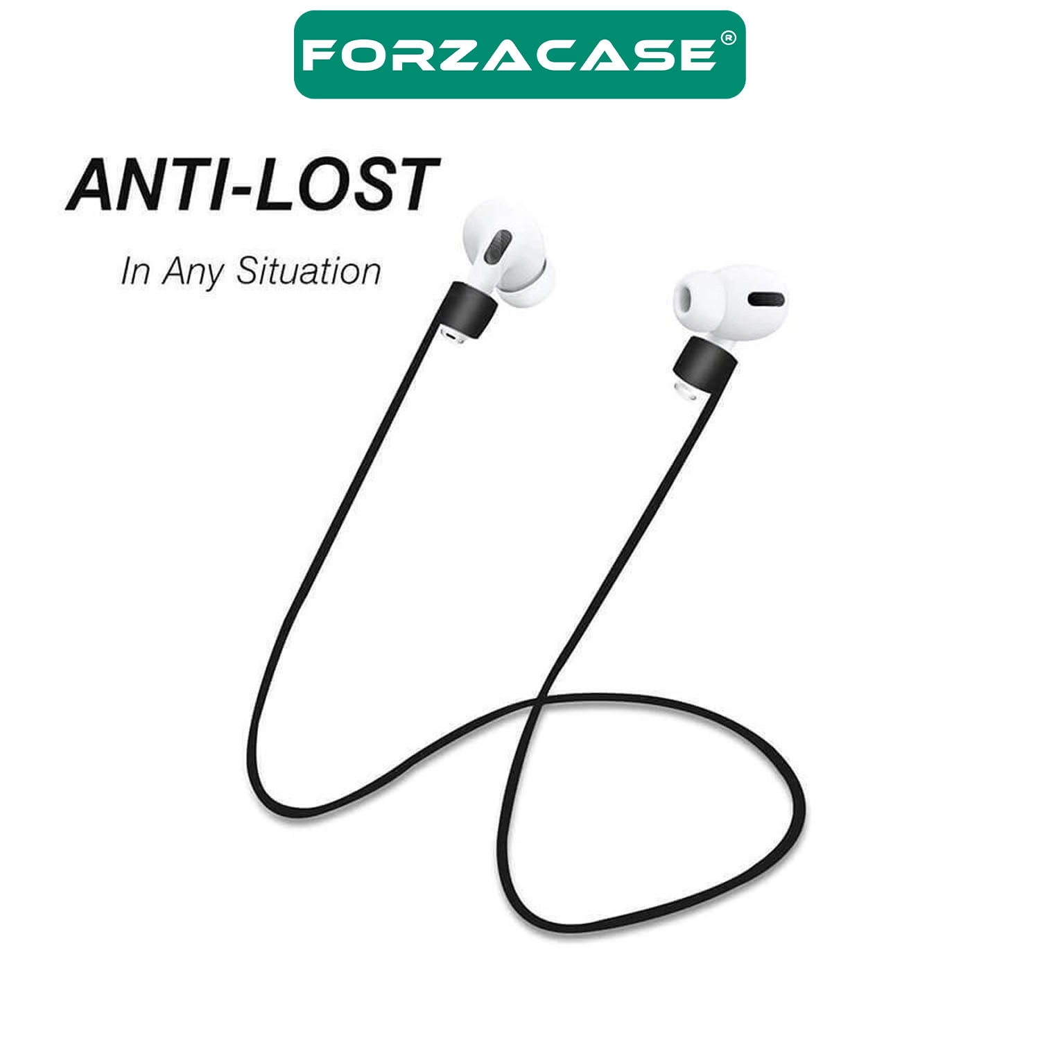 Forzacase AirPods 1 2 3 4 Pro 1-2. Nesil ile Uyumlu Manyetik Mıknatıslı Silikon Kulaklık İpi - FC1097