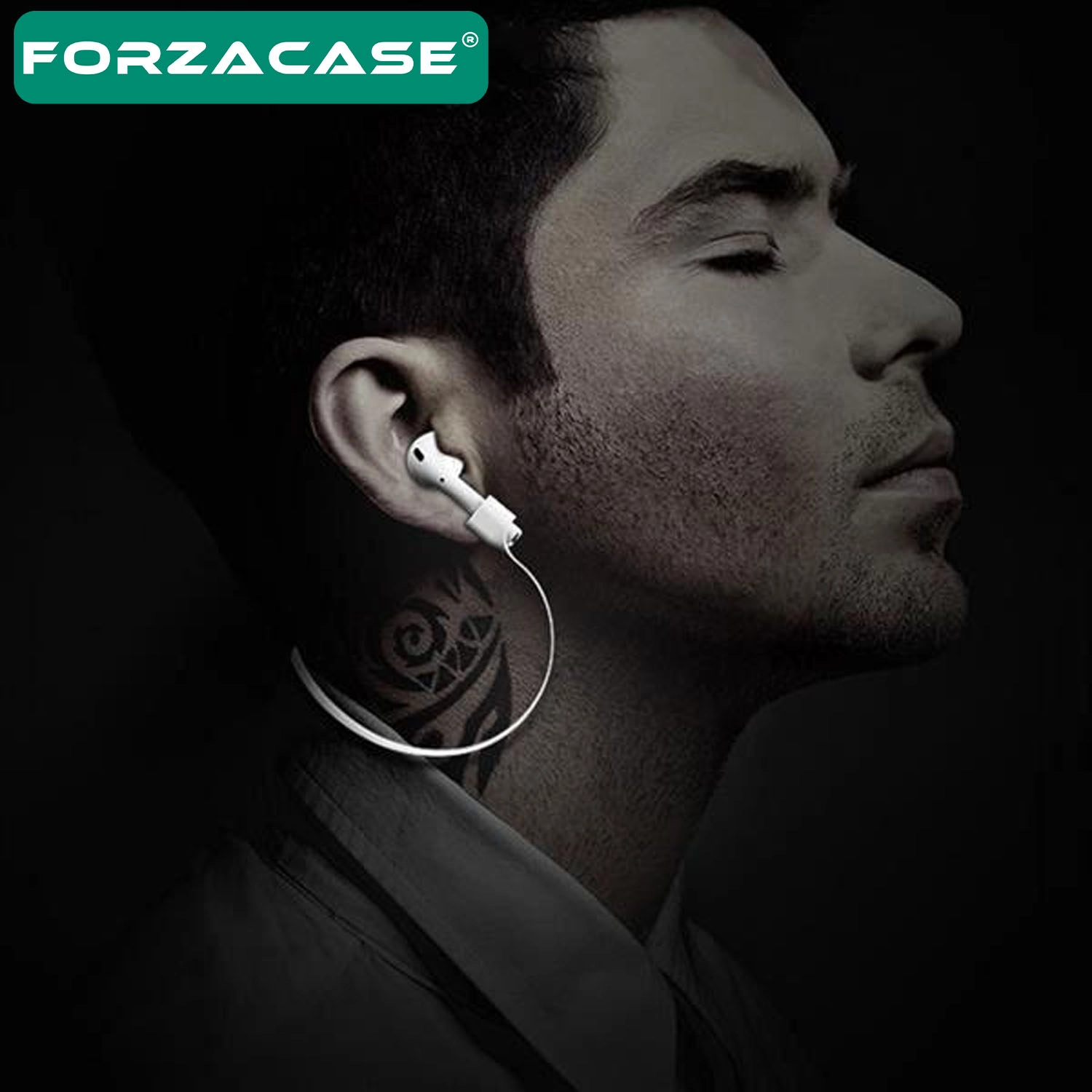 Forzacase AirPods 1 2 3 4 Pro 1-2. Nesil ile Uyumlu Manyetik Mıknatıslı Silikon Kulaklık İpi - FC1097