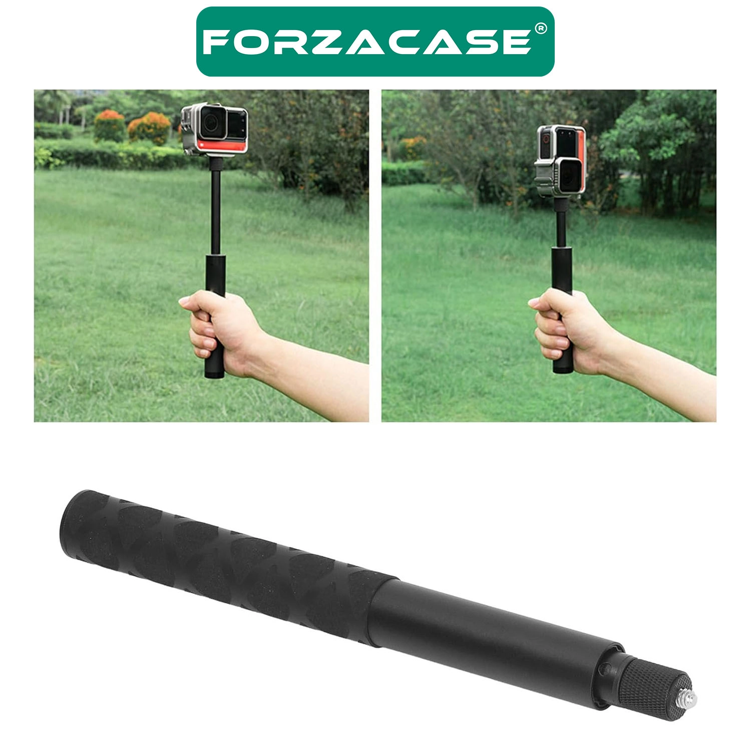 Forzacase Aksiyon Kameraları için Kamera Uzatma Görünmez Selfie Çubuğu 1,5 Mt - FC1098