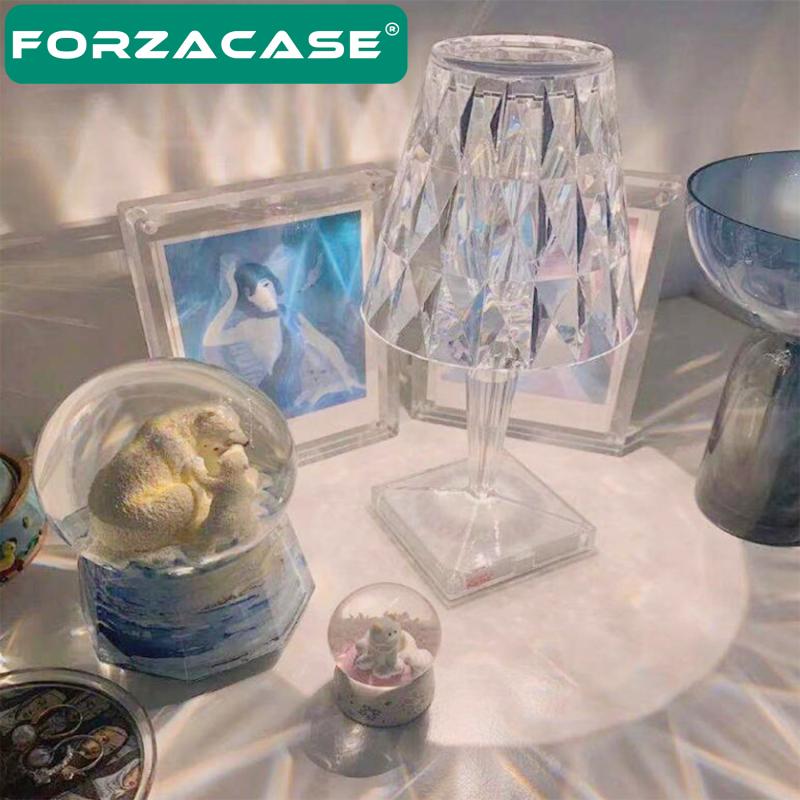 Forzacase Kumandalı Masa Lambası Kristal Led Gece Lambası - FC110