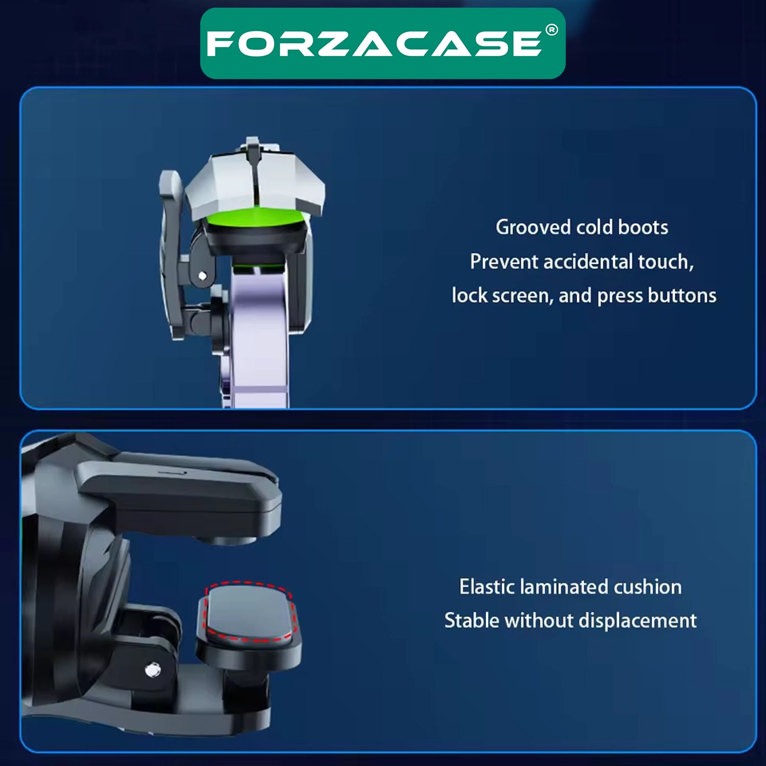 Forzacase Telefonlar için Gamepad Mobil Oyun Tetik Tuşları Mobil Game Oyun Aparatı - FC1104